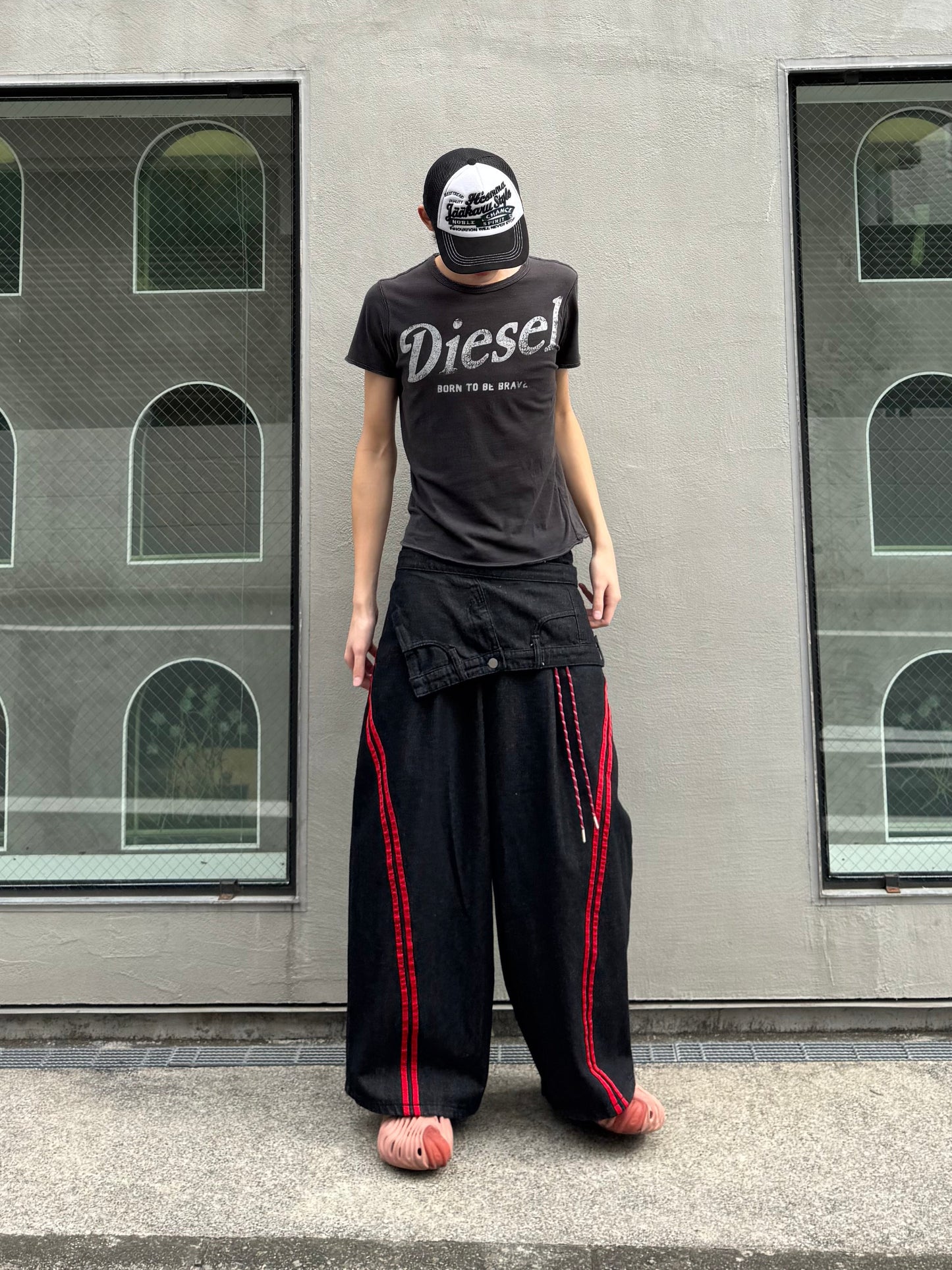 ウエストレイヤードデニムパンツ DPC05035