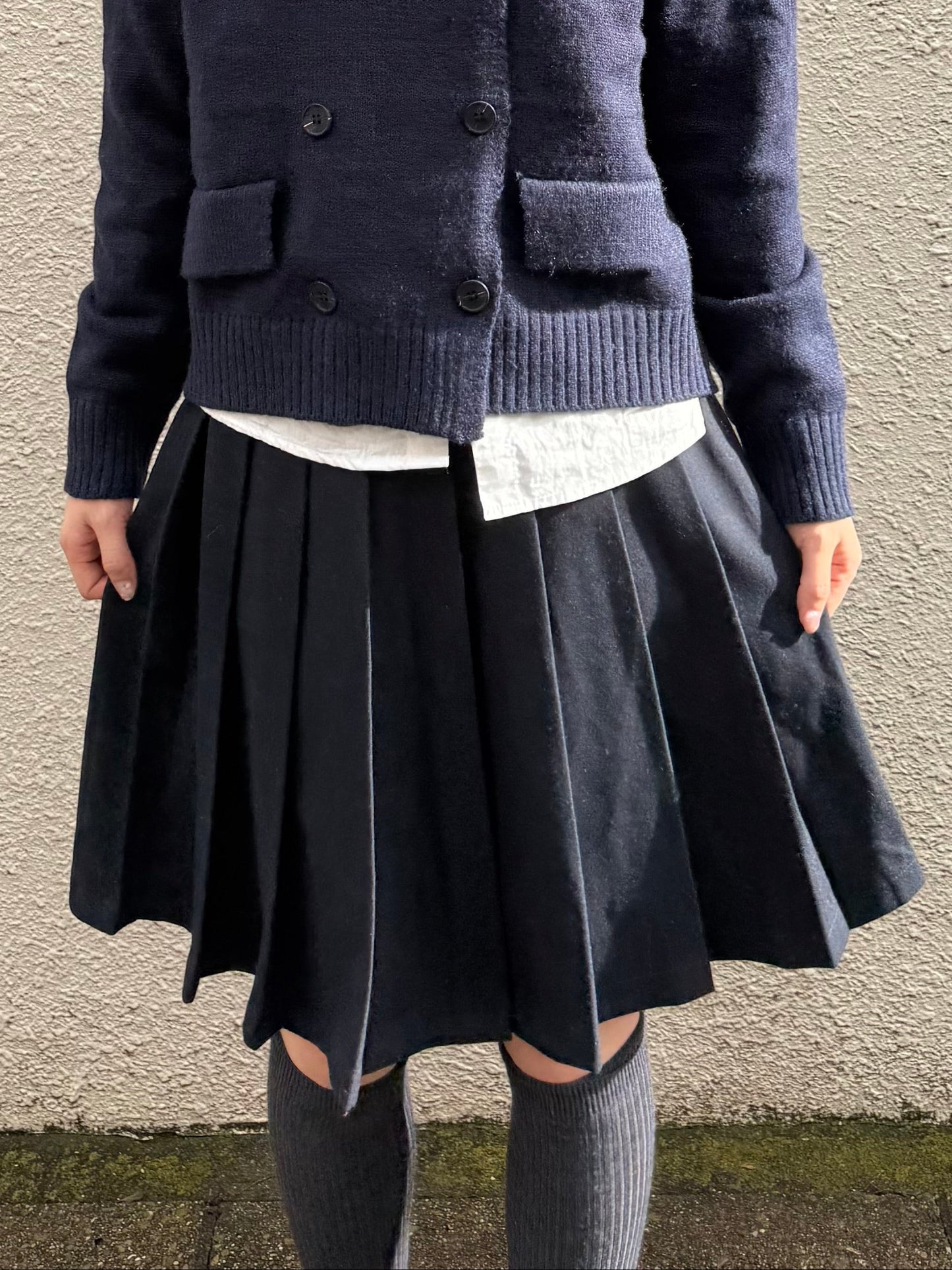 フロントプリーツミニスカート DPA43725