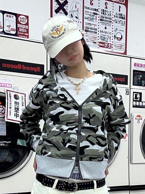 ショートカモフラジップパーカー DPB92062