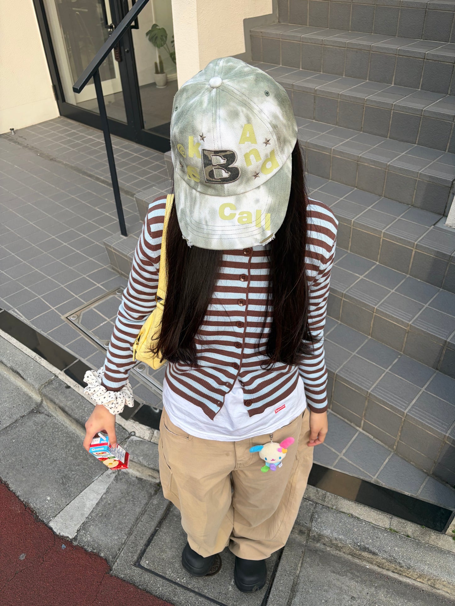 ストライプニットカーディガン DPB92085