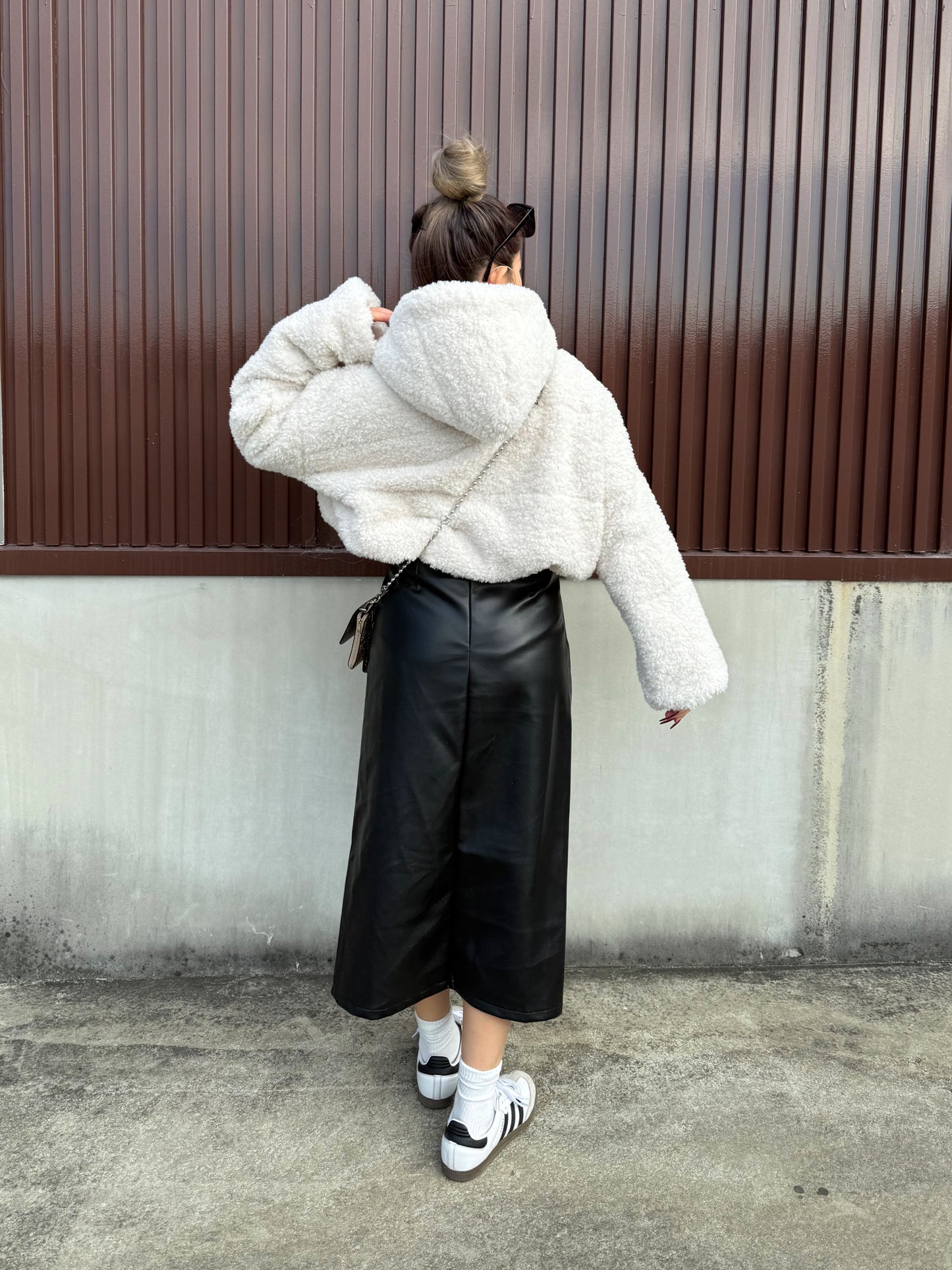 サイドカットレザーライクスカート DPB73562