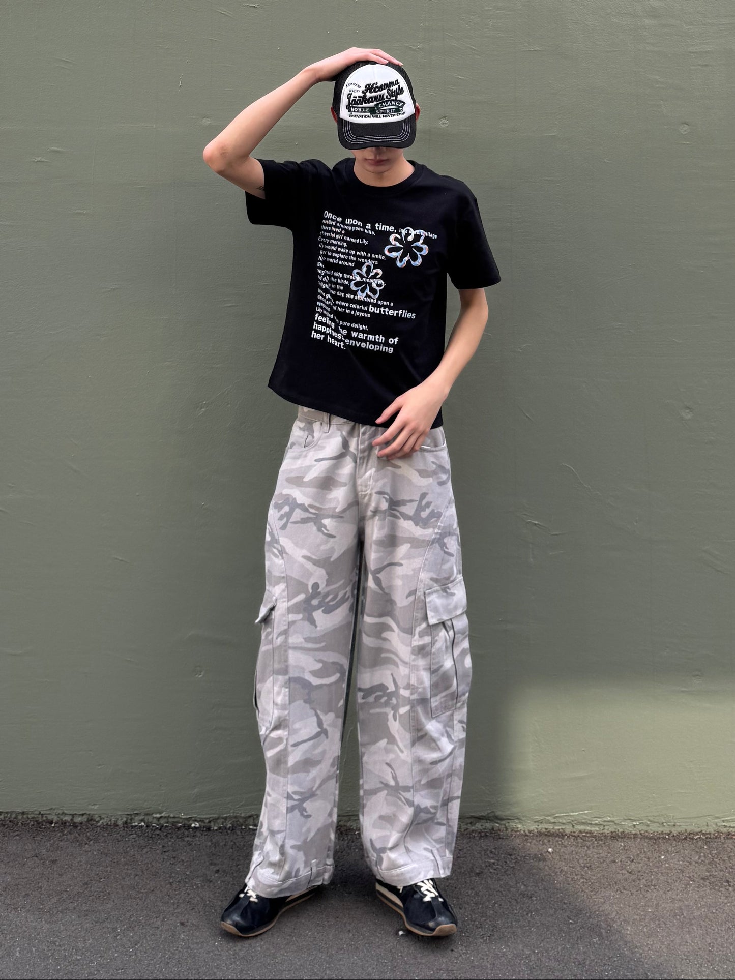 フラワーニュアンスTシャツ DPC05041