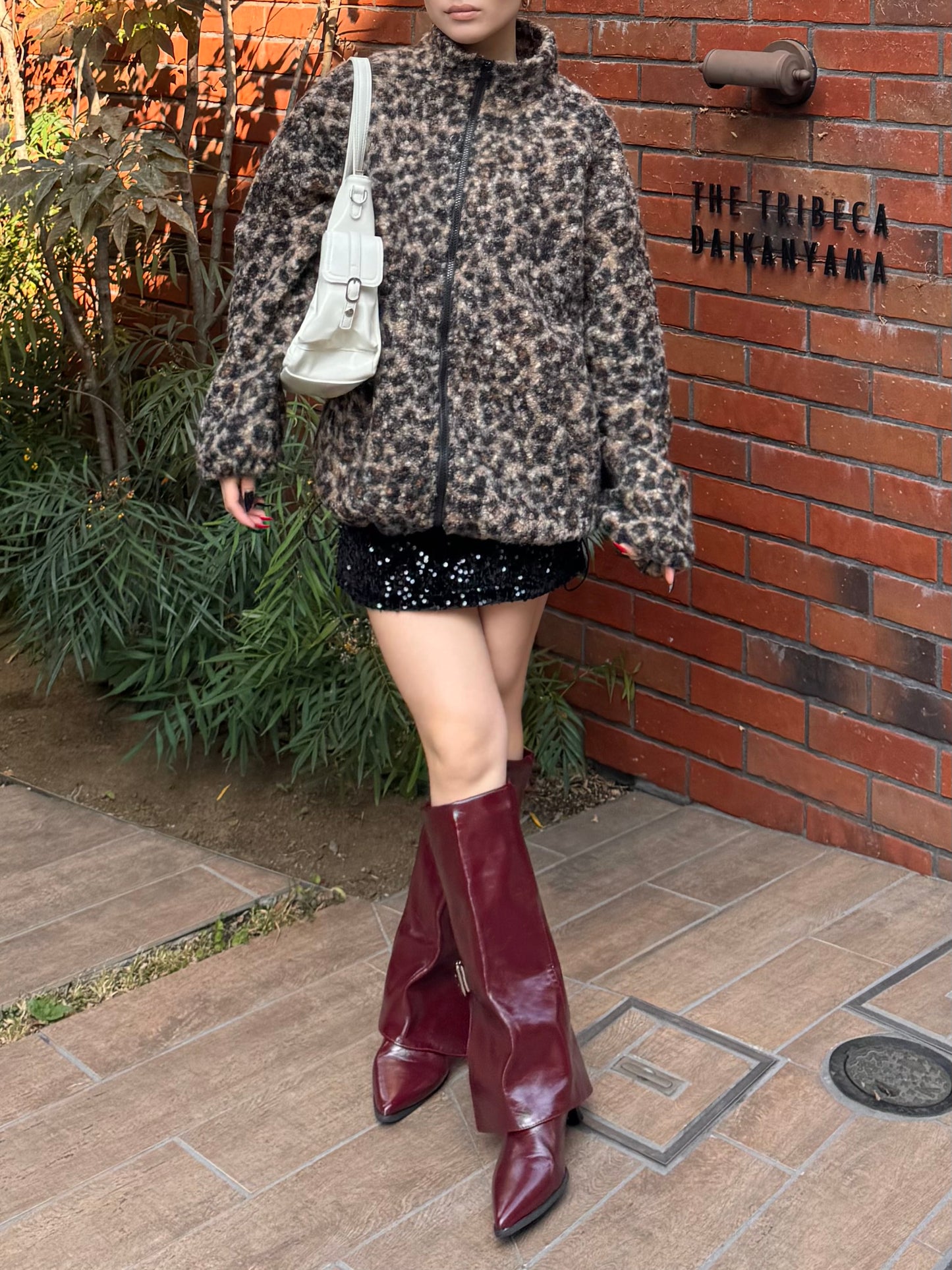 ボルドーバックルブーツ DPB86165