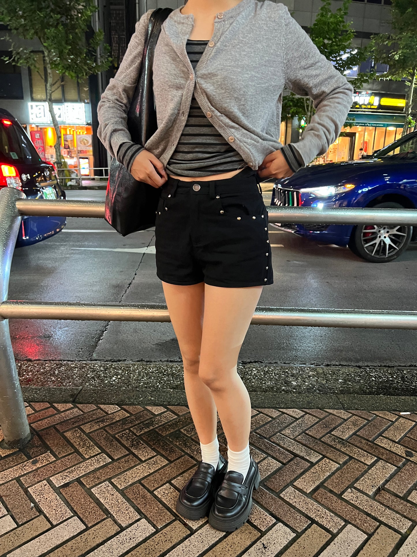 スタッツデニムショートパンツ DPB94012
