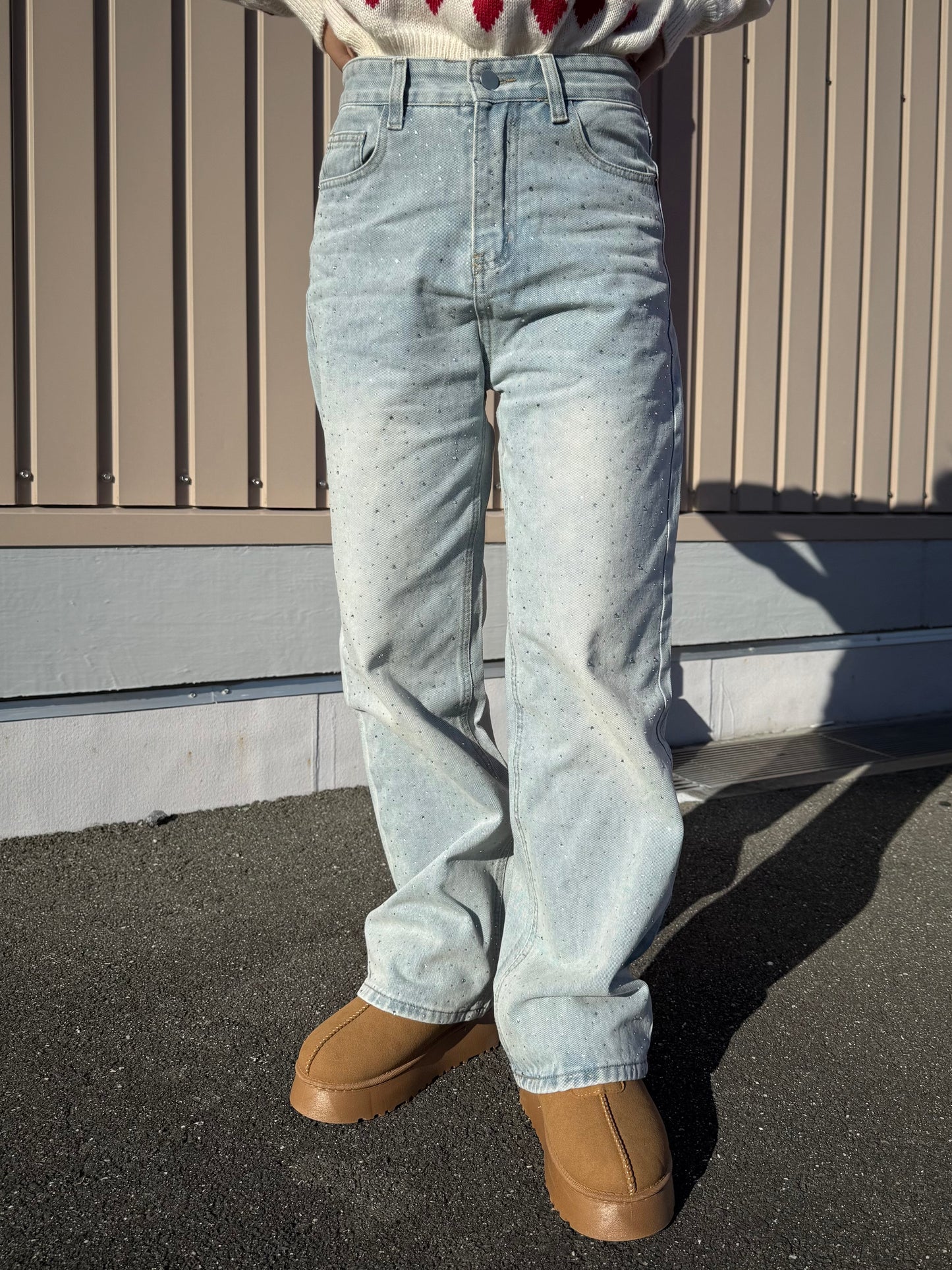 ストーンハイウエストデニムパンツ DPB73515