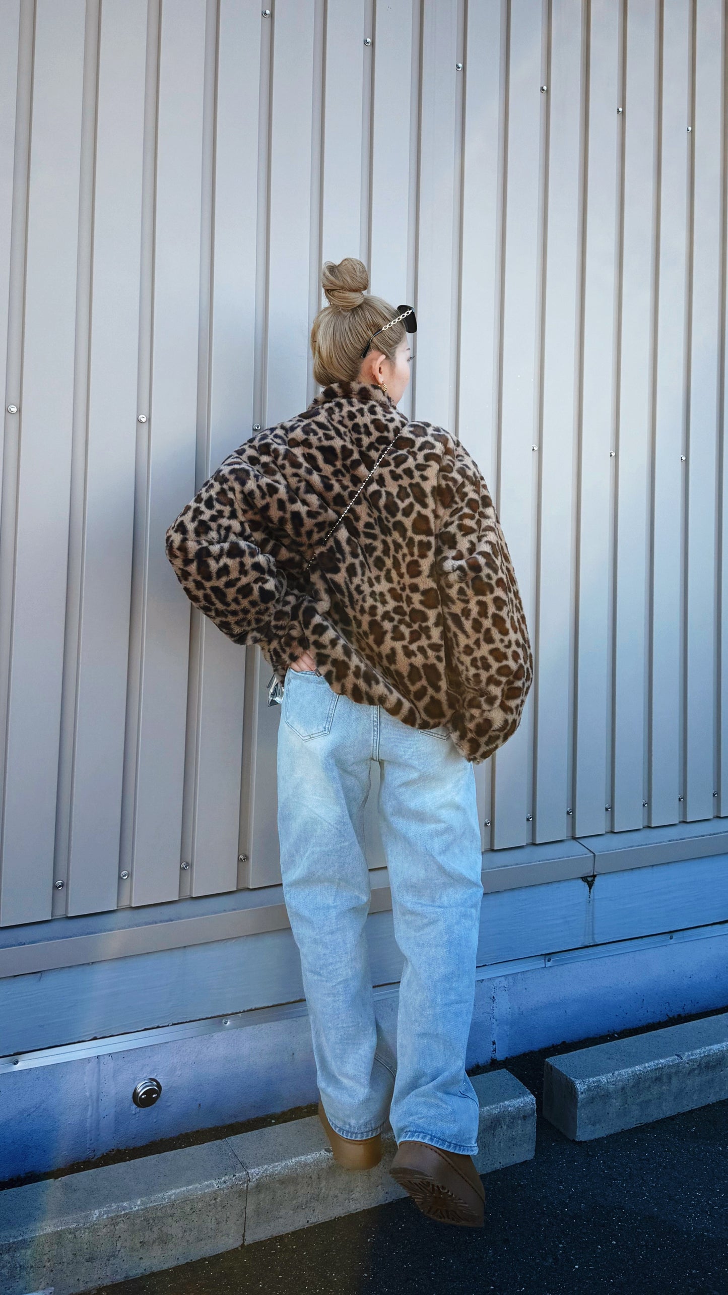 リバーシブルレオパードジャケット DPB73508