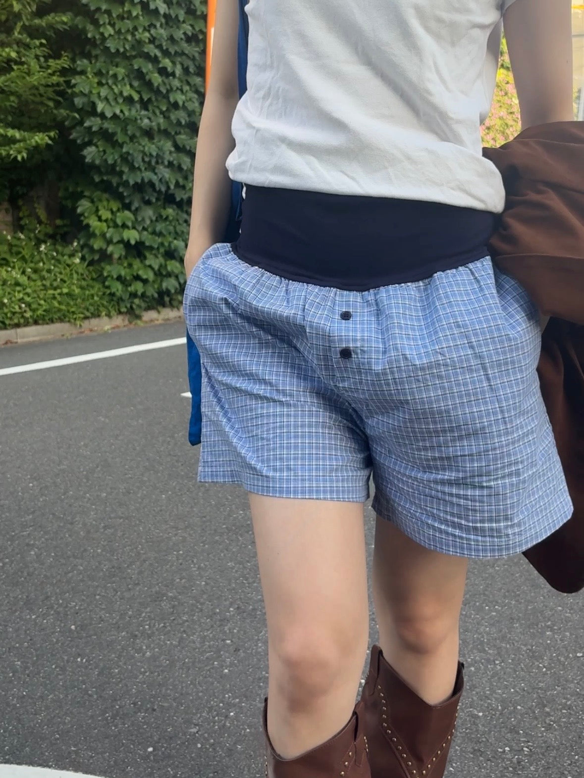 サマーチェックショートパンツ DPA43809