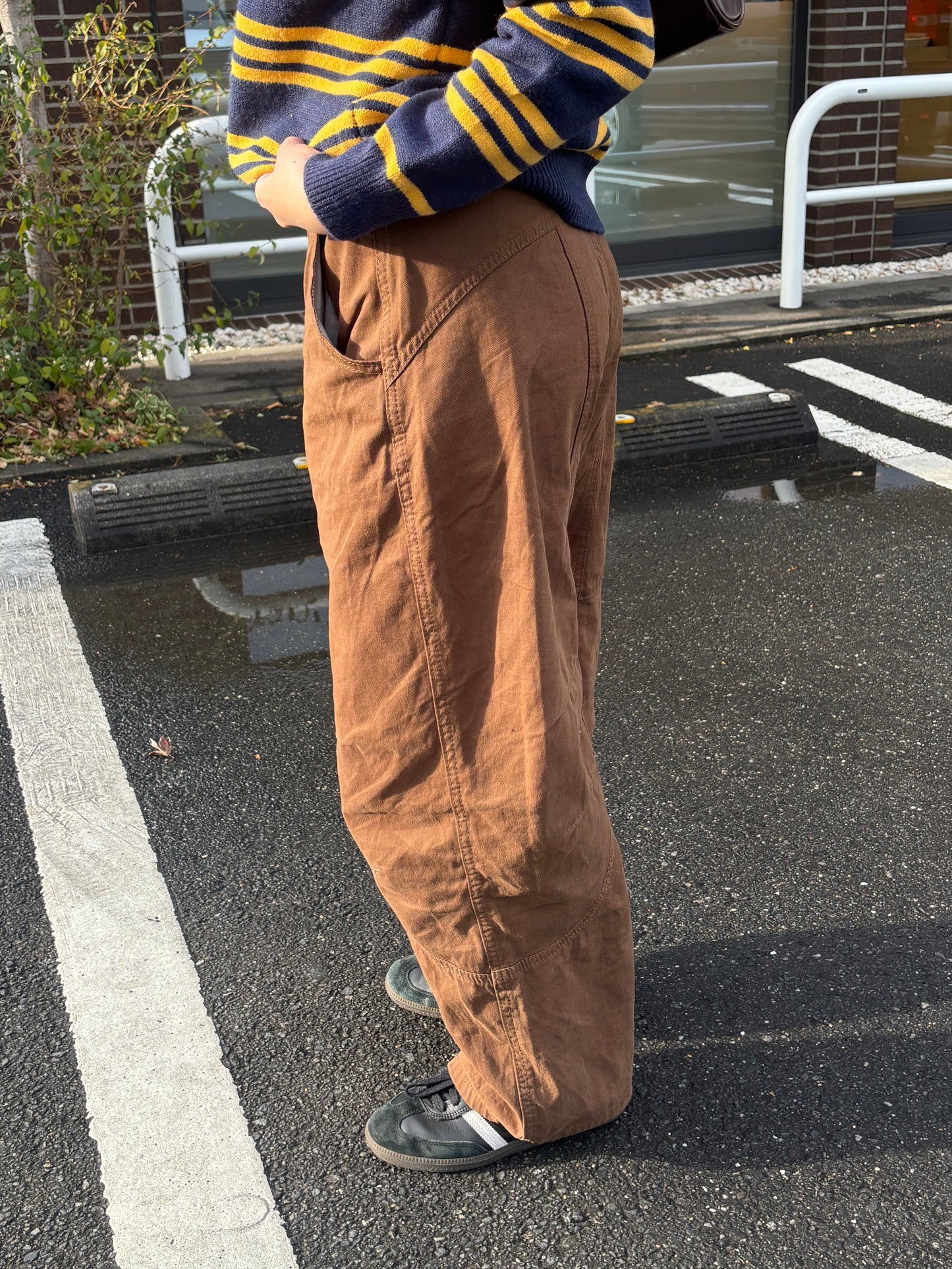 ブラウンワイドパンツ DPB63256