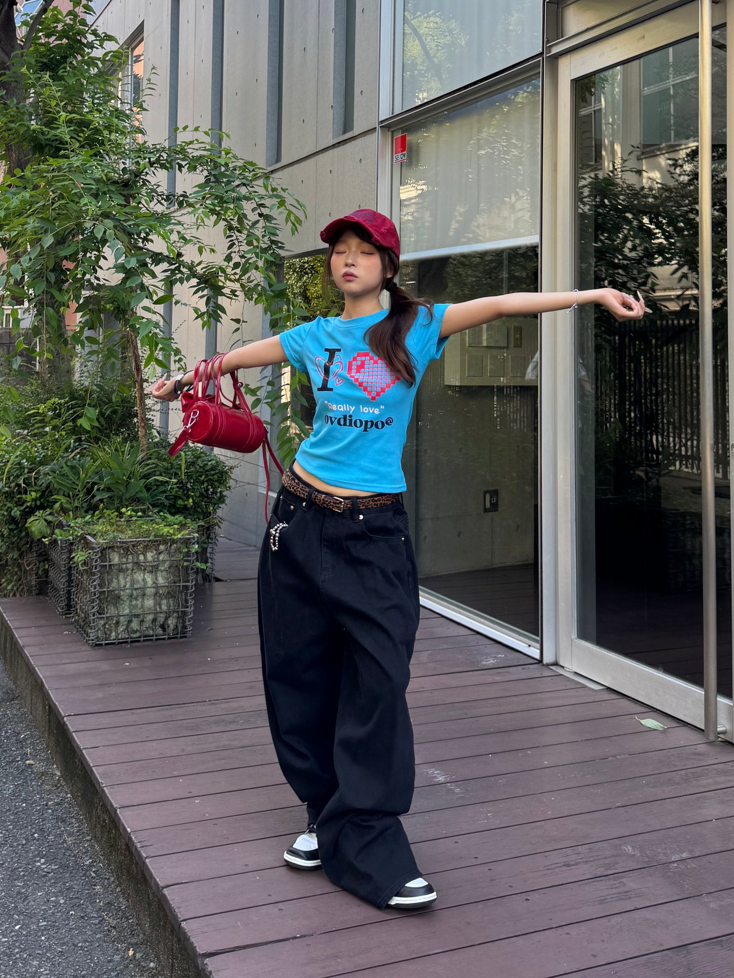 ピクセルアイラブTシャツ DPB86086