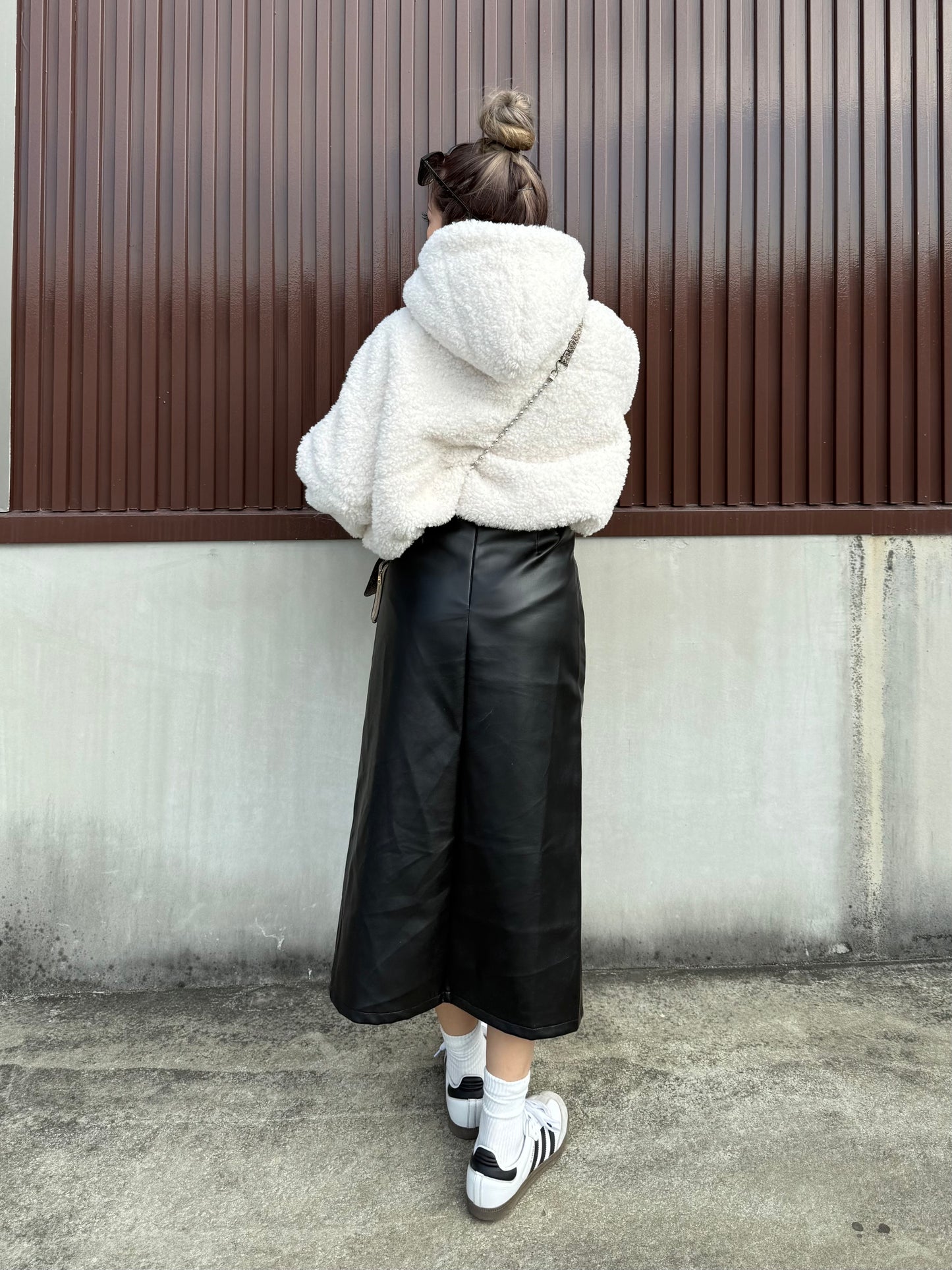 サイドカットレザーライクスカート DPB73562