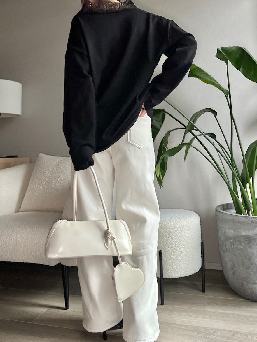 レースVネックニット DPB56358