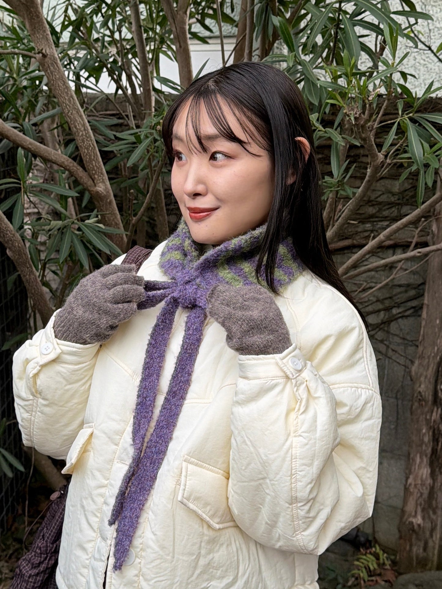 ボーダータイリボンイヤーマフ DPB78261