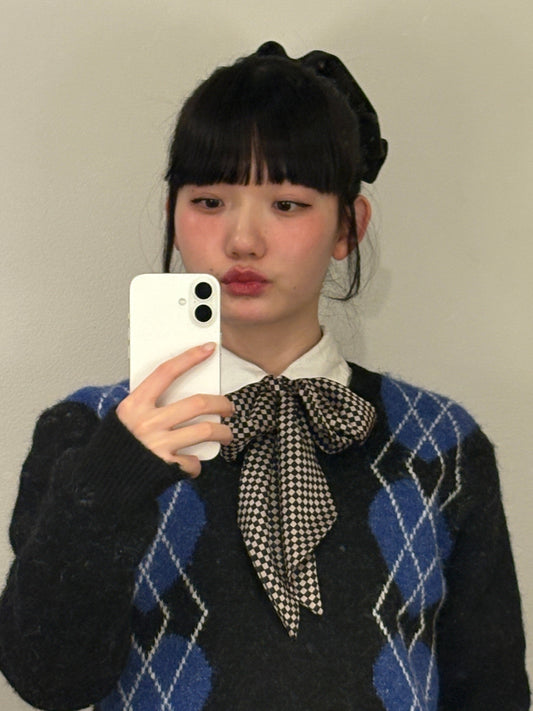 ブロックチェックスカーフ DPA43700