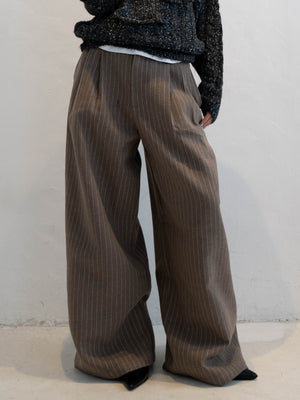 ウエストタックストライプパンツ DPC02007