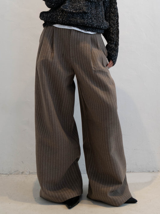 ウエストタックストライプパンツ DPC02007