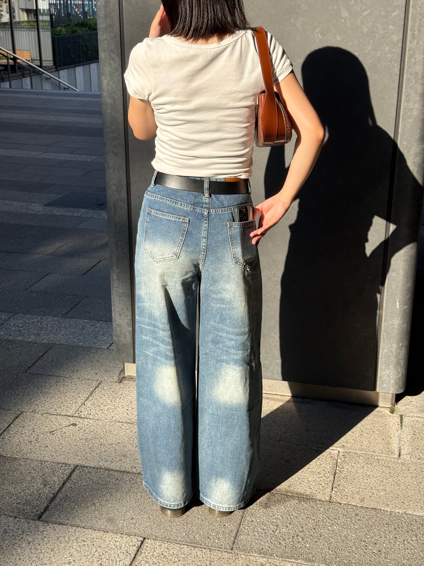 ウォッシュワイドデニムパンツ DPB93015