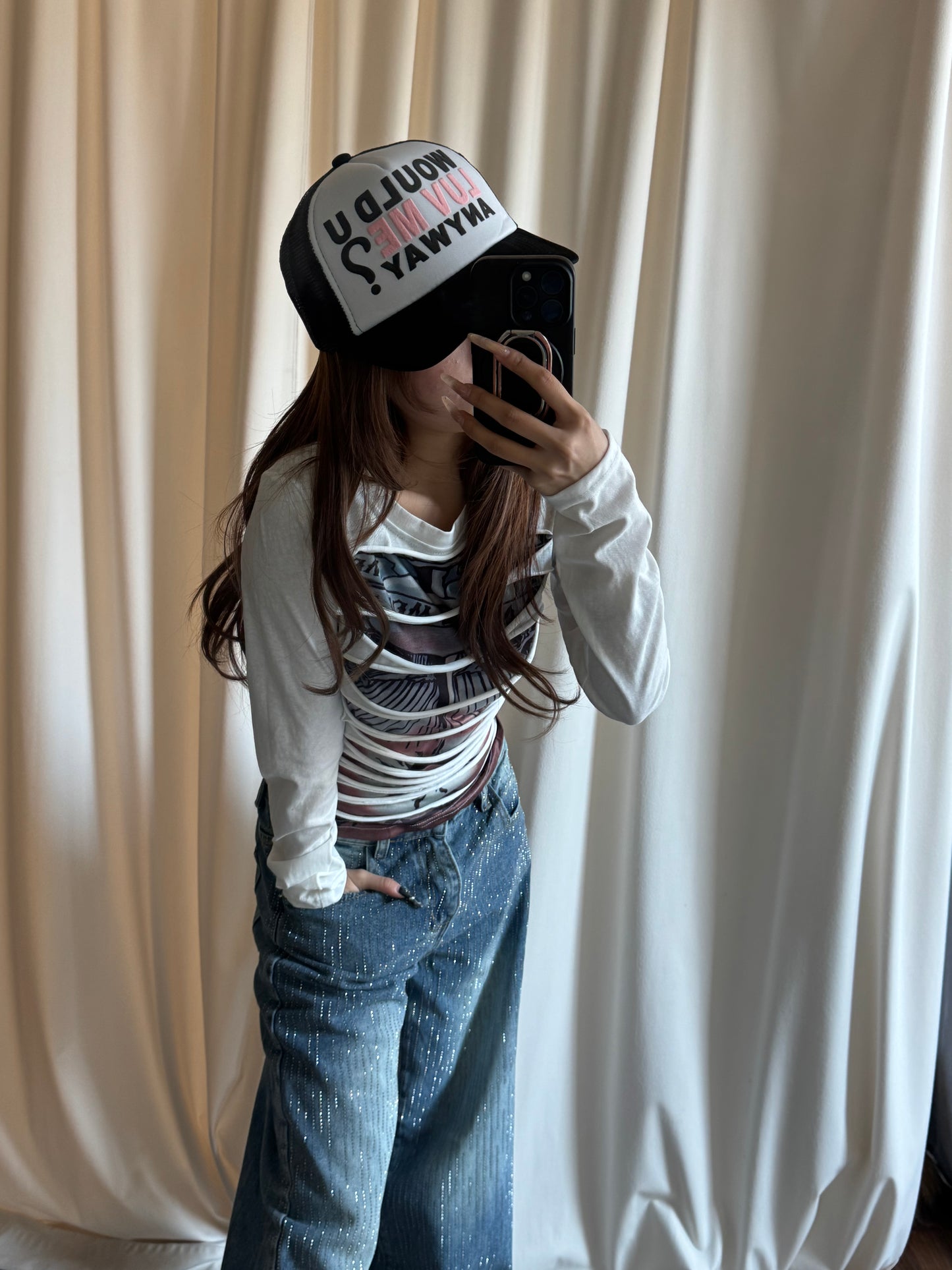 フロントカットアウトTシャツ DPB86198