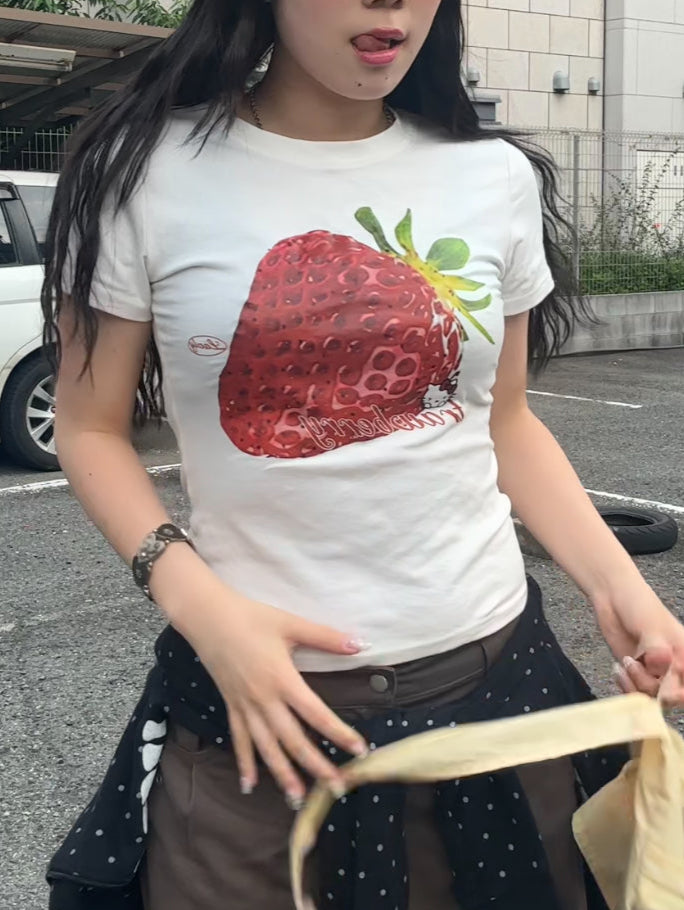 ストロベリーシンプルロゴTシャツ DPB89020