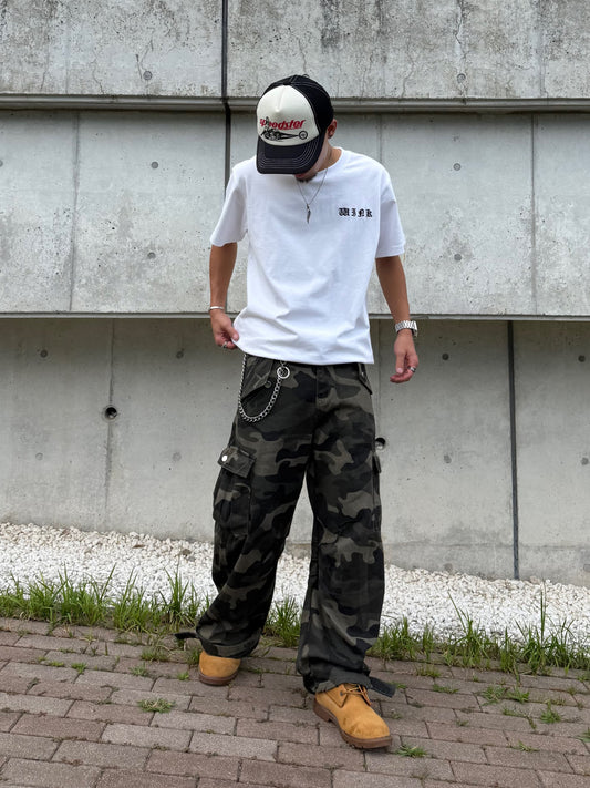 サイドポケットカモフラデニムパンツ DPB90242