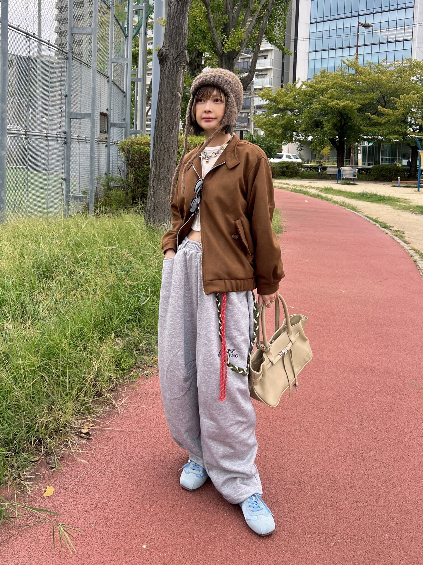 バルーンシルエットルーズスウェットパンツ DPB79215