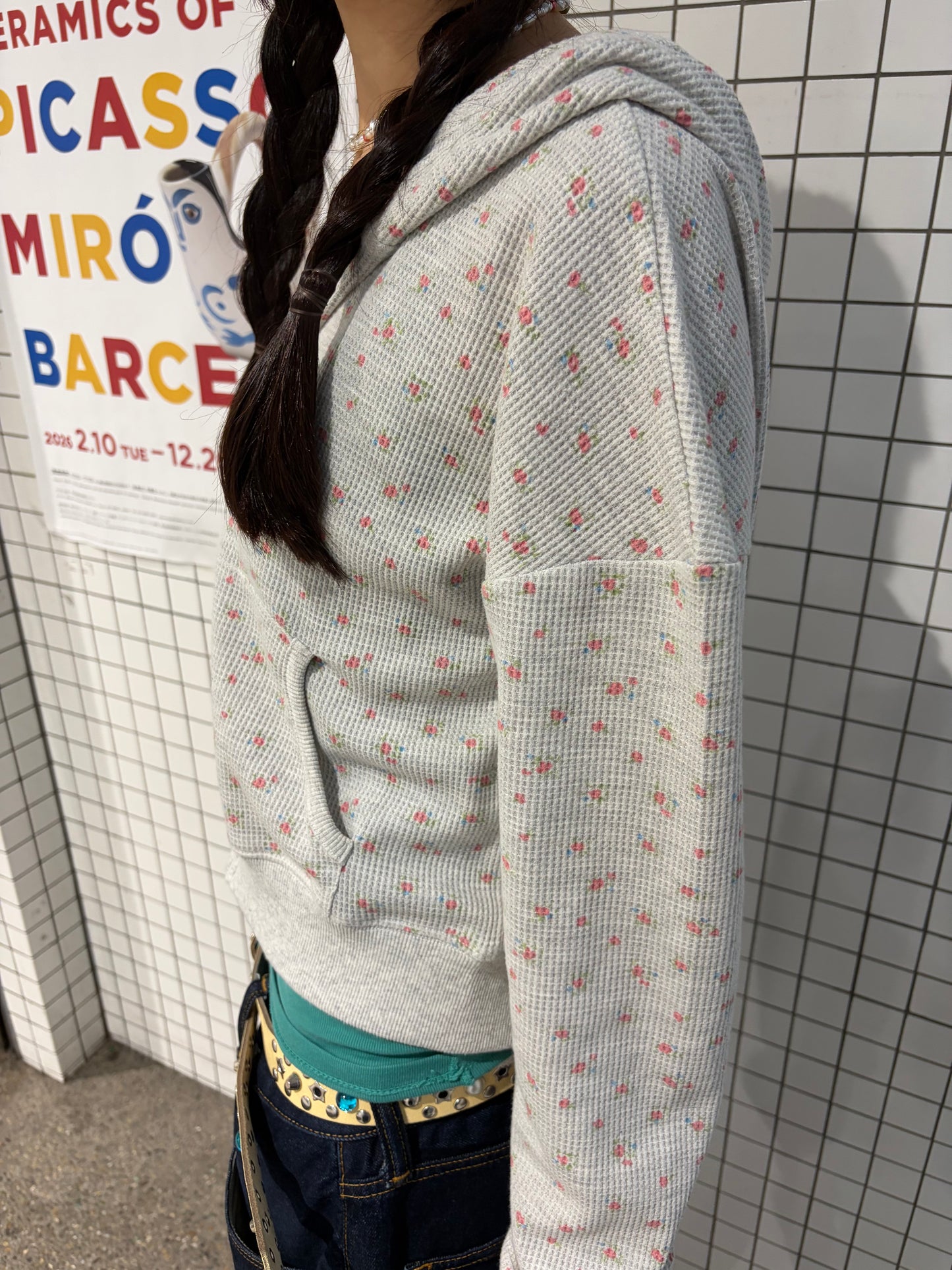 ミニフラワーワッフルジップアップ DPB92139