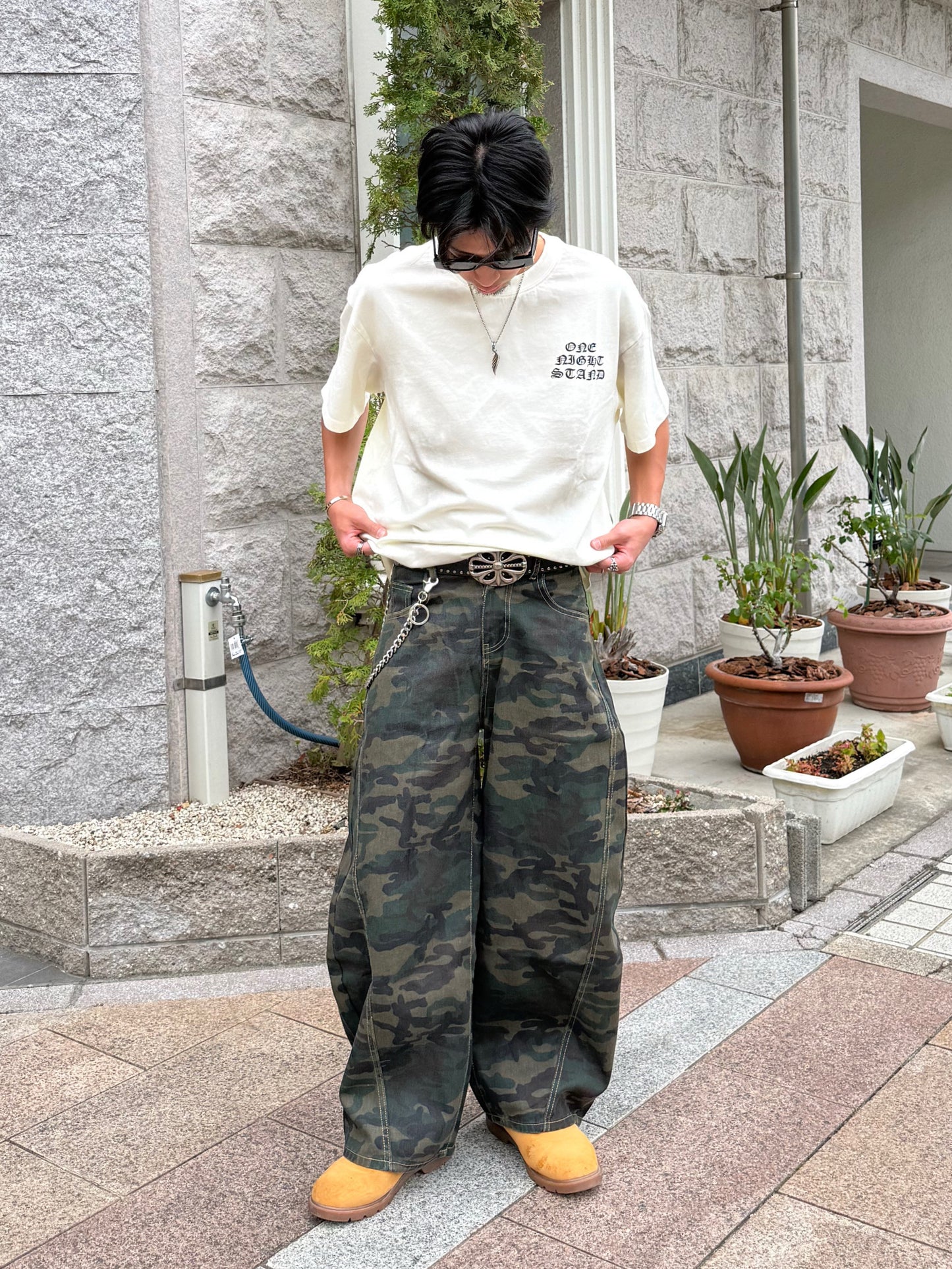 【即納】カモフラカーブシルエットパンツ DPB90226S