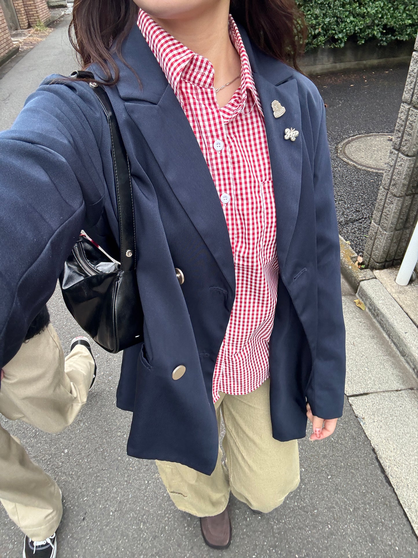 チェックワイドシャツ DPB78194