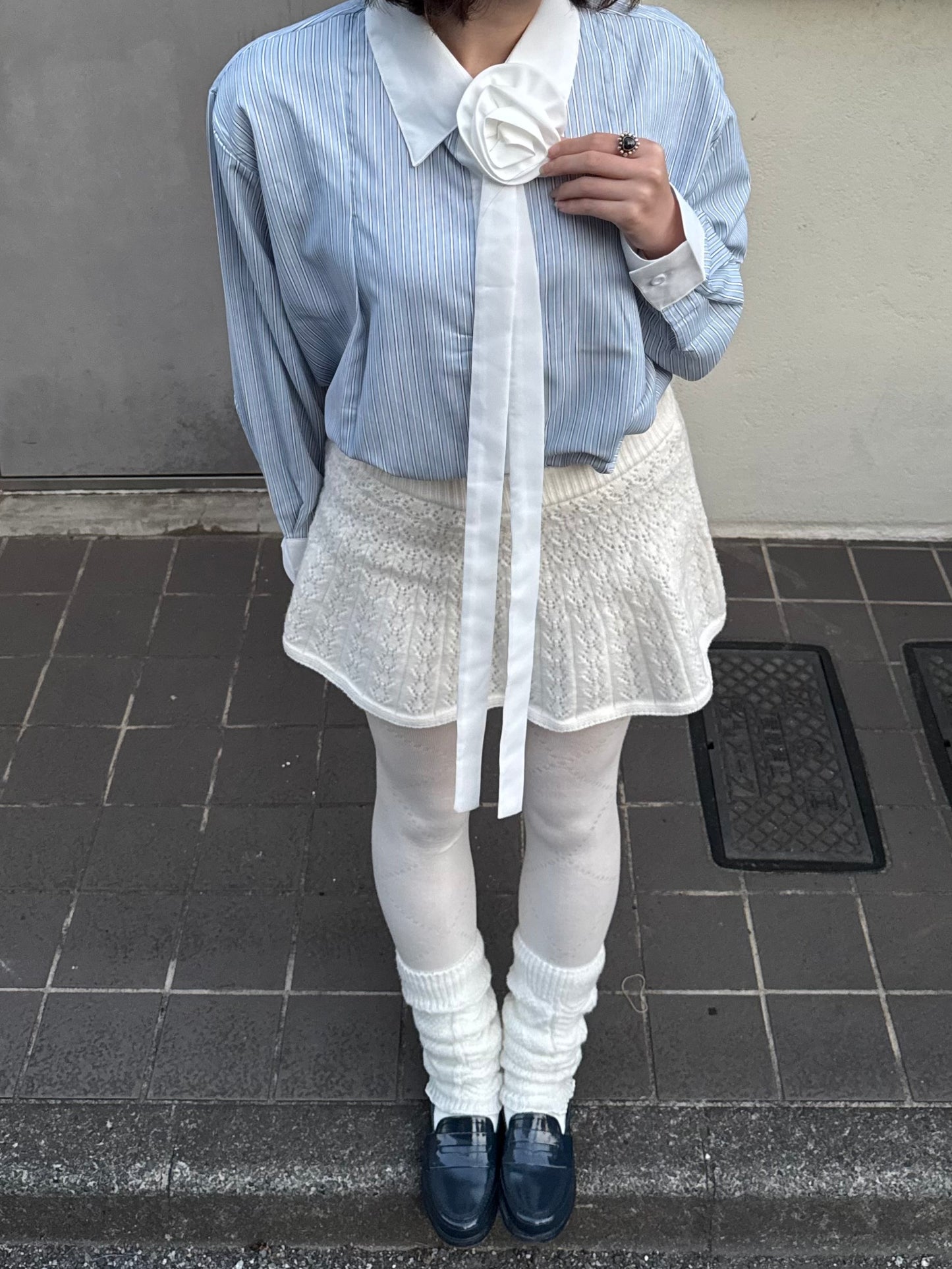 レースニットミニスカート DPC03022