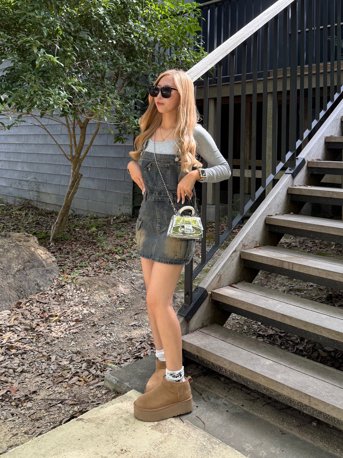 デニムミニサロペット DPB73502