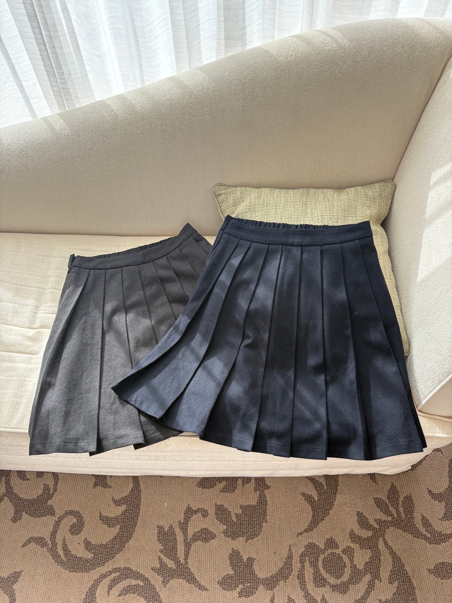 フロントプリーツミニスカート DPA43725