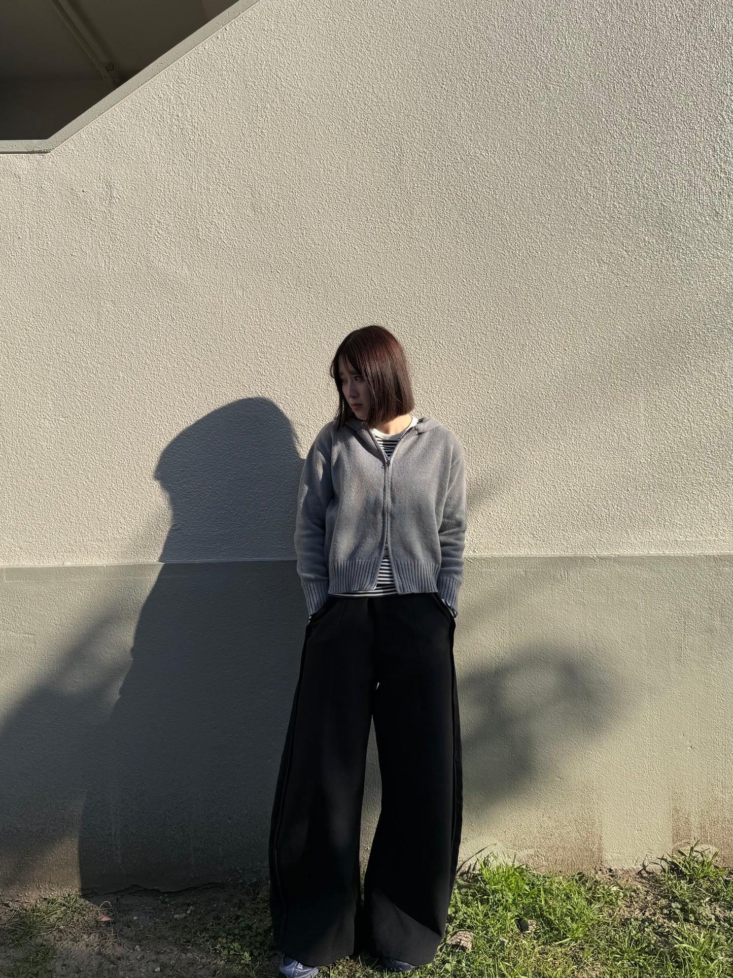 フード付きダブルジップニット DPB93087