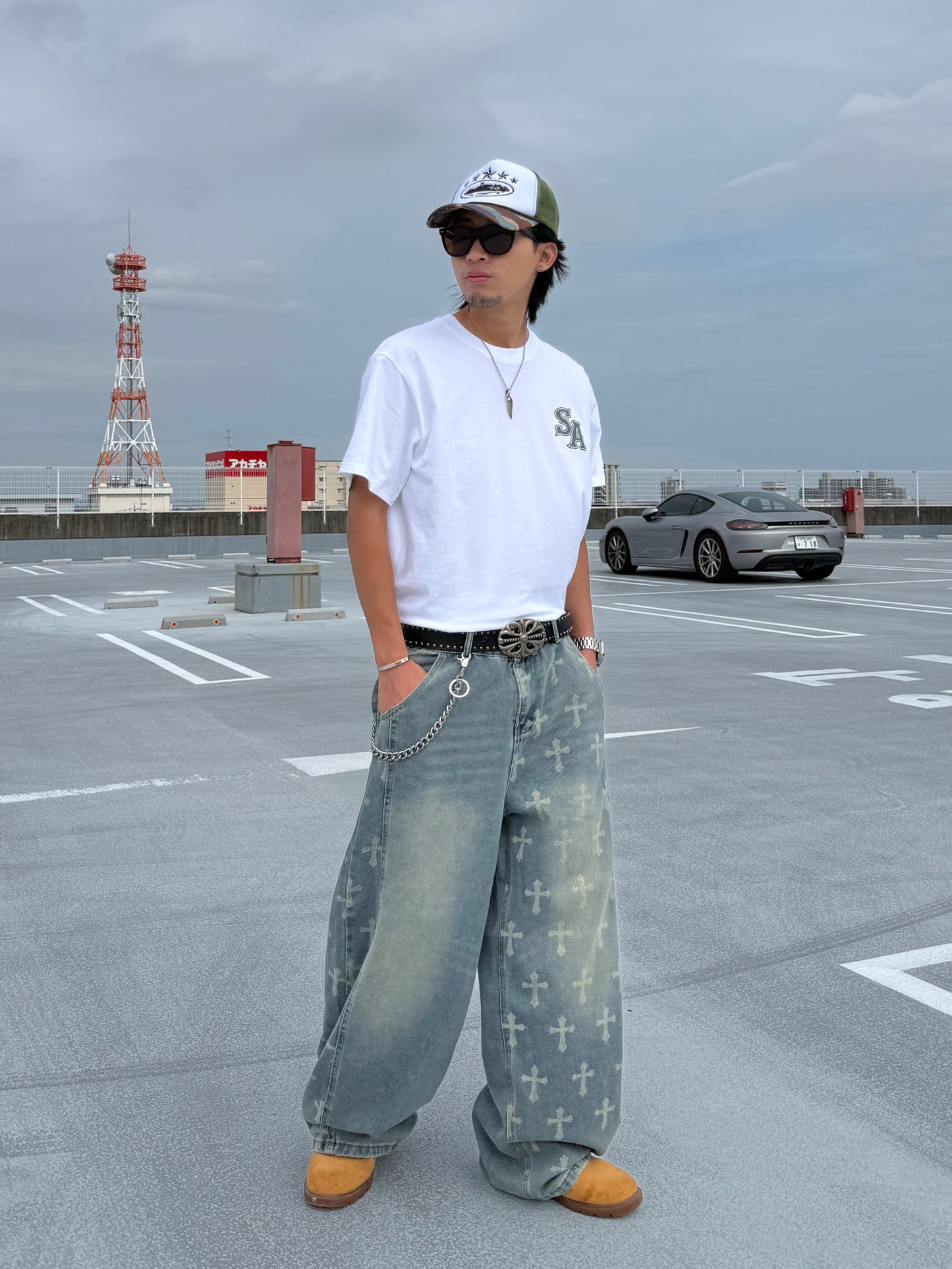 クロスオーバーデニムパンツ DPB90254