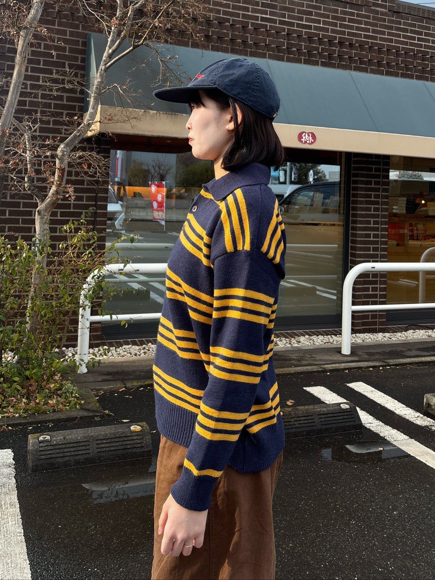 ボーダーニットポロトップス DPB63251