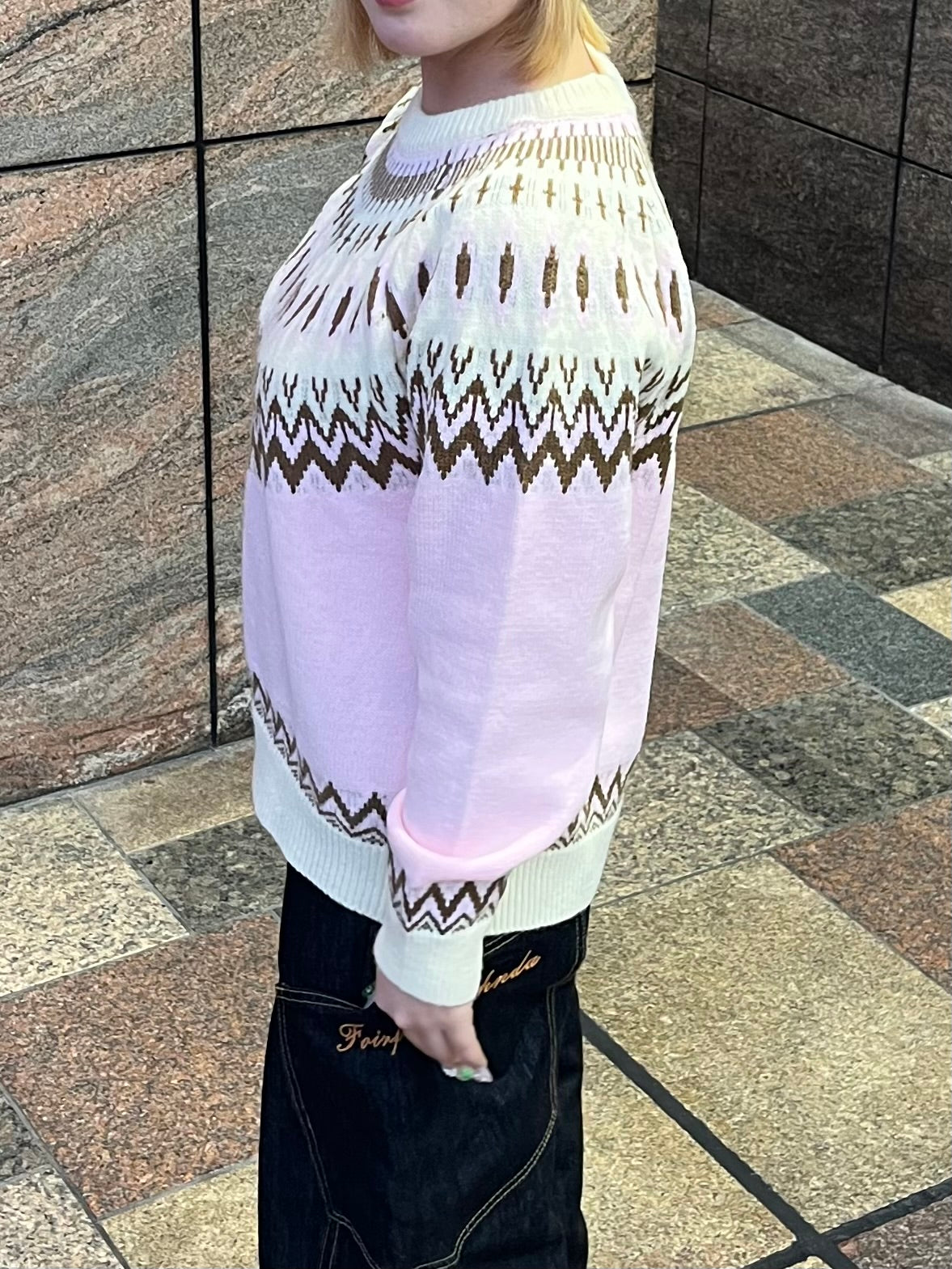 ノルディックカラーニット DPB97033