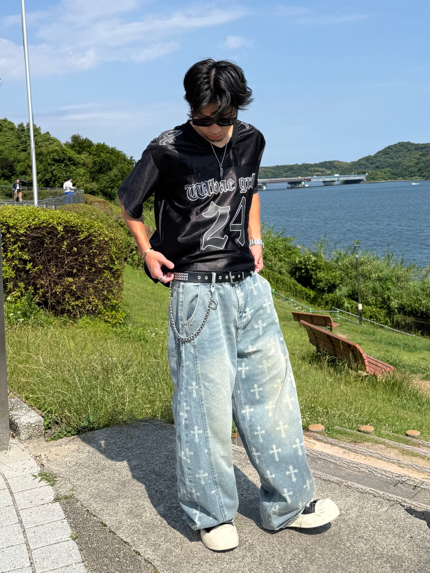 クロスオーバーデニムパンツ DPB90254