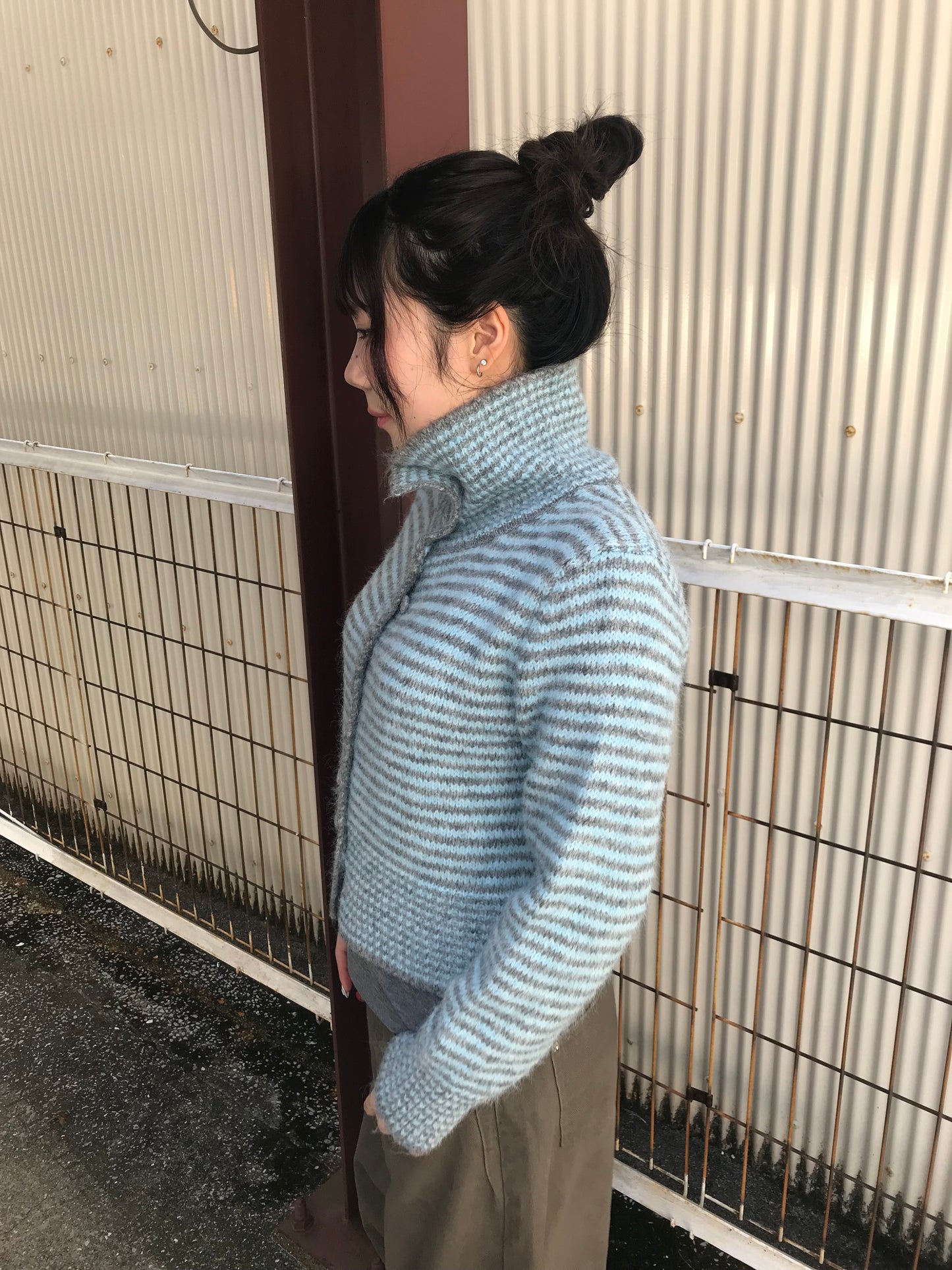 ボーダースカイブルーニット DPB89166