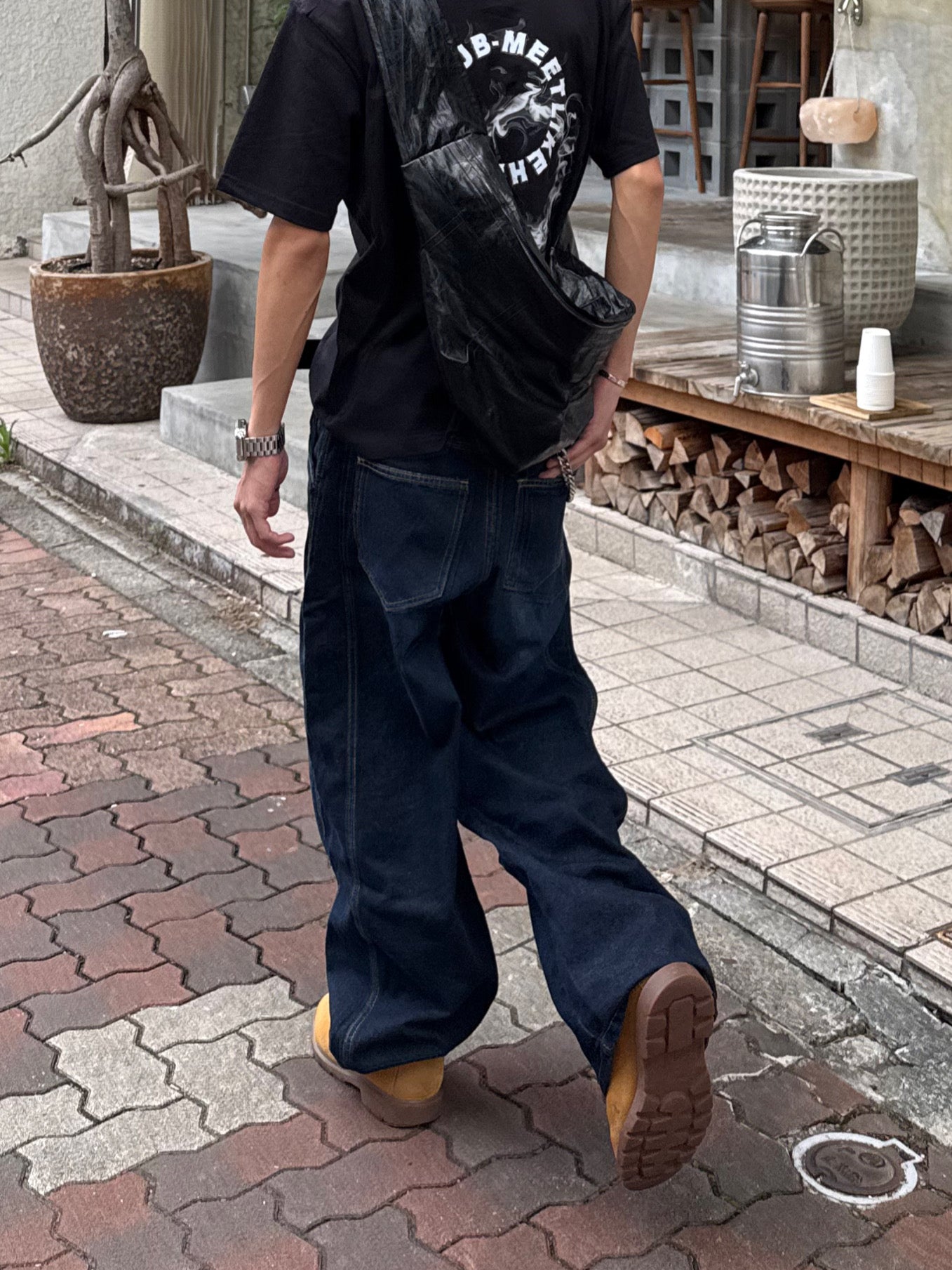 カーブラインワイドデニムパンツ DPB90008