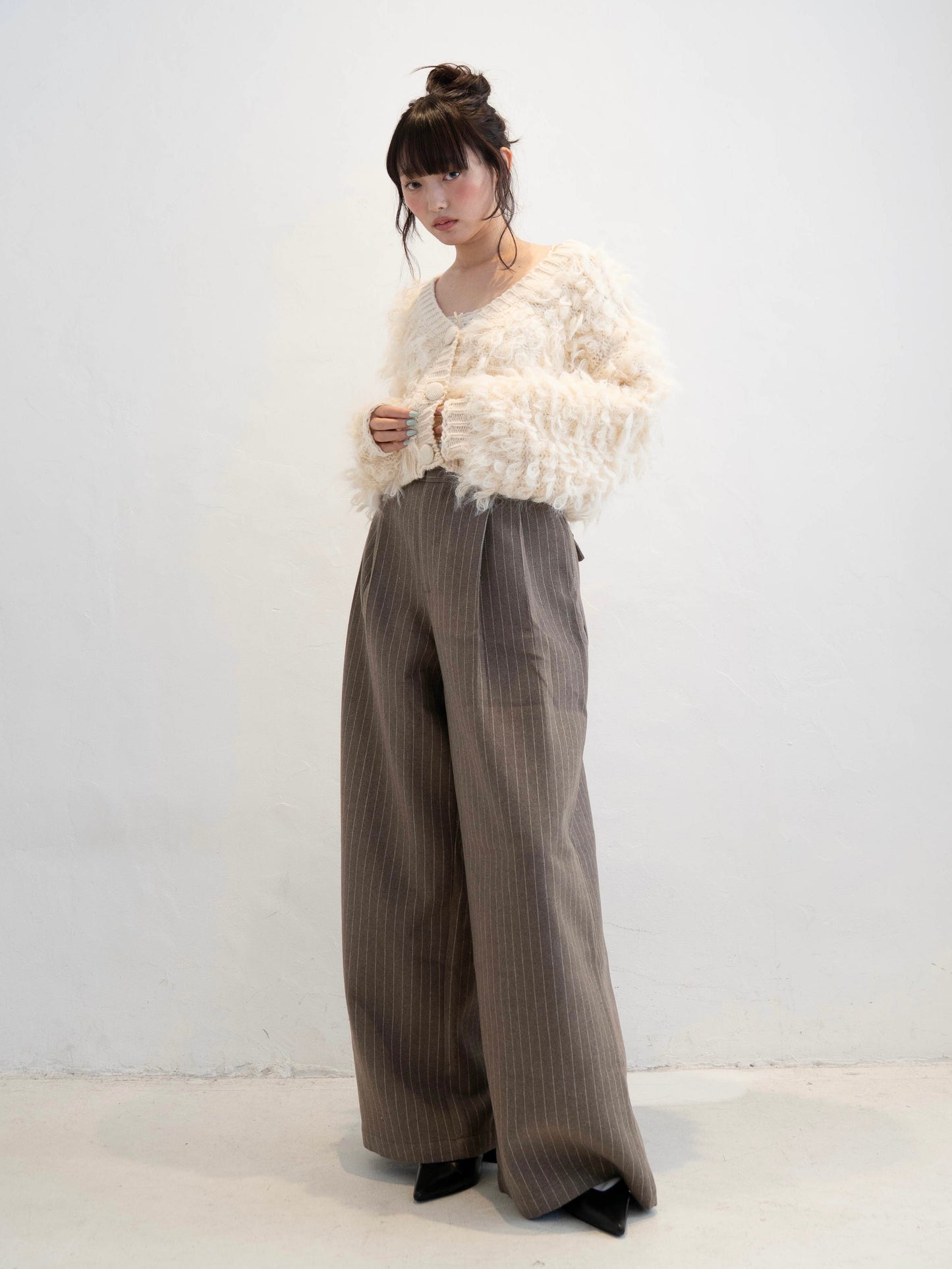 ウエストタックストライプパンツ DPC02007