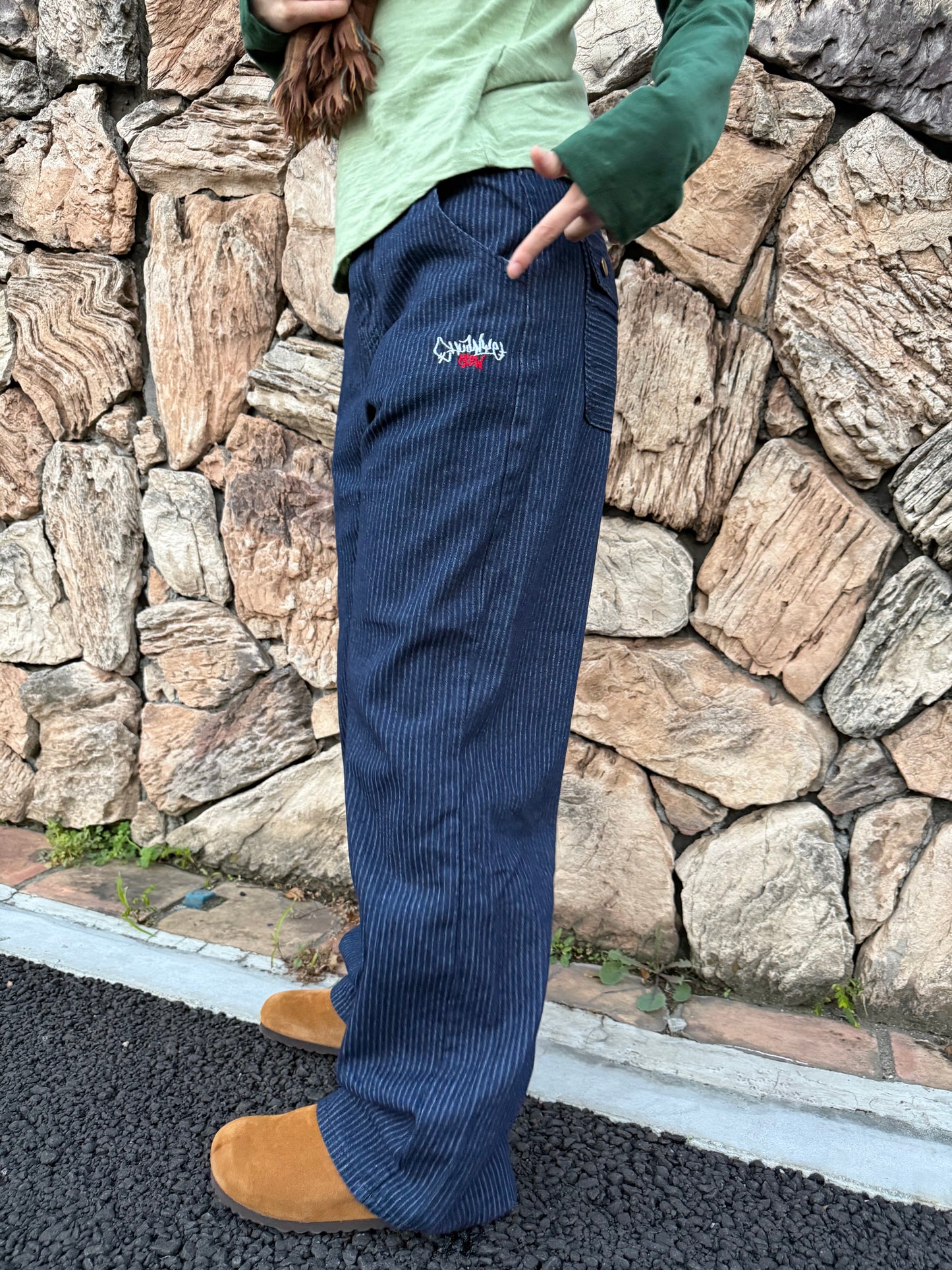 ストライプレトロデニムパンツ DPA43679