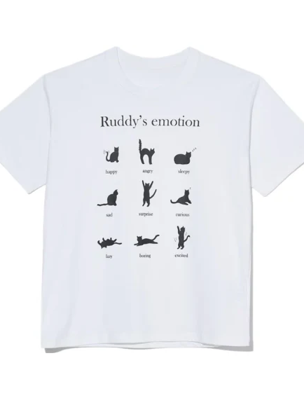 キャットプリントTシャツ DPB71777