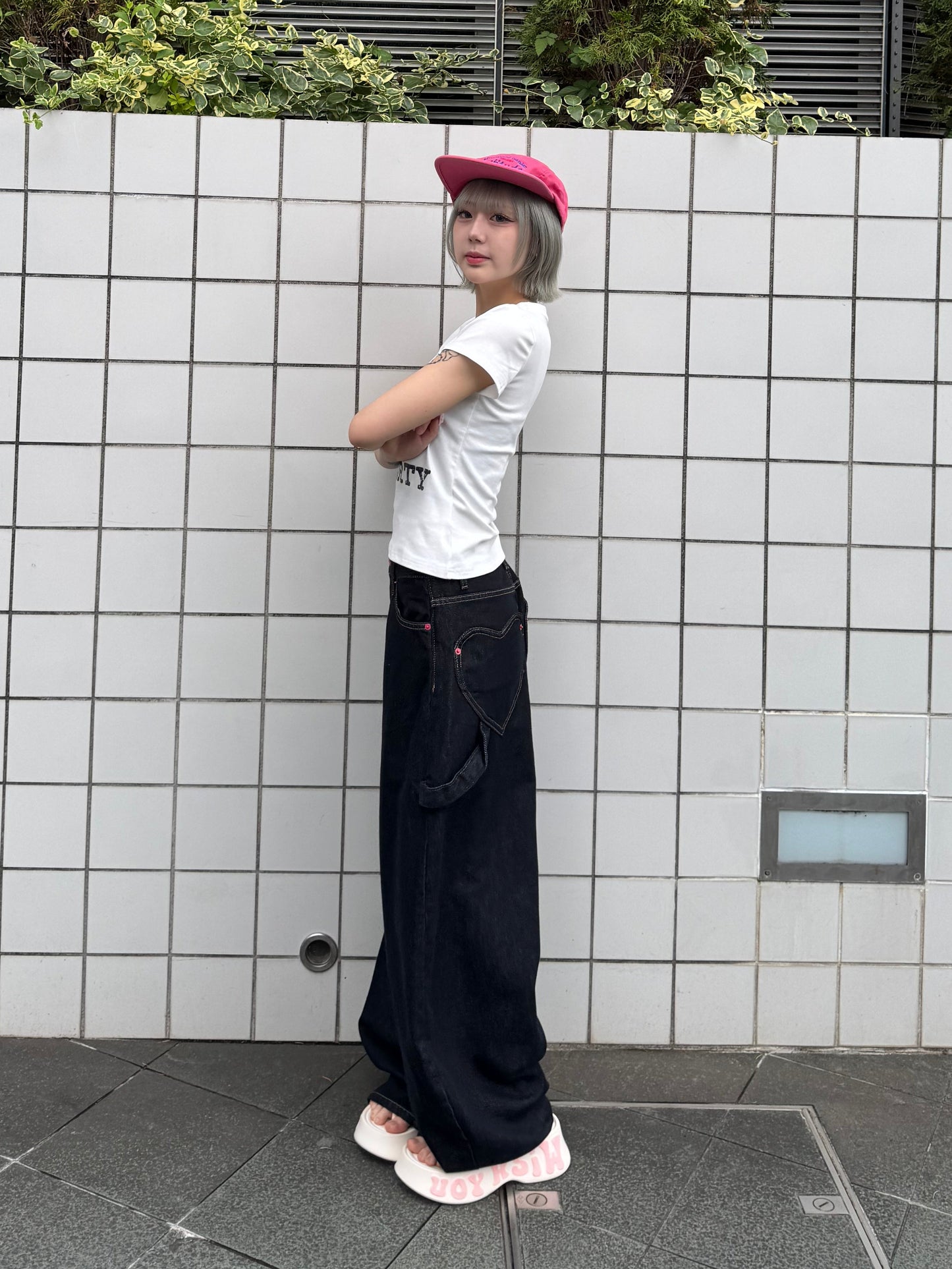 【即納】ハートポケットデニムパンツ DPB91173S