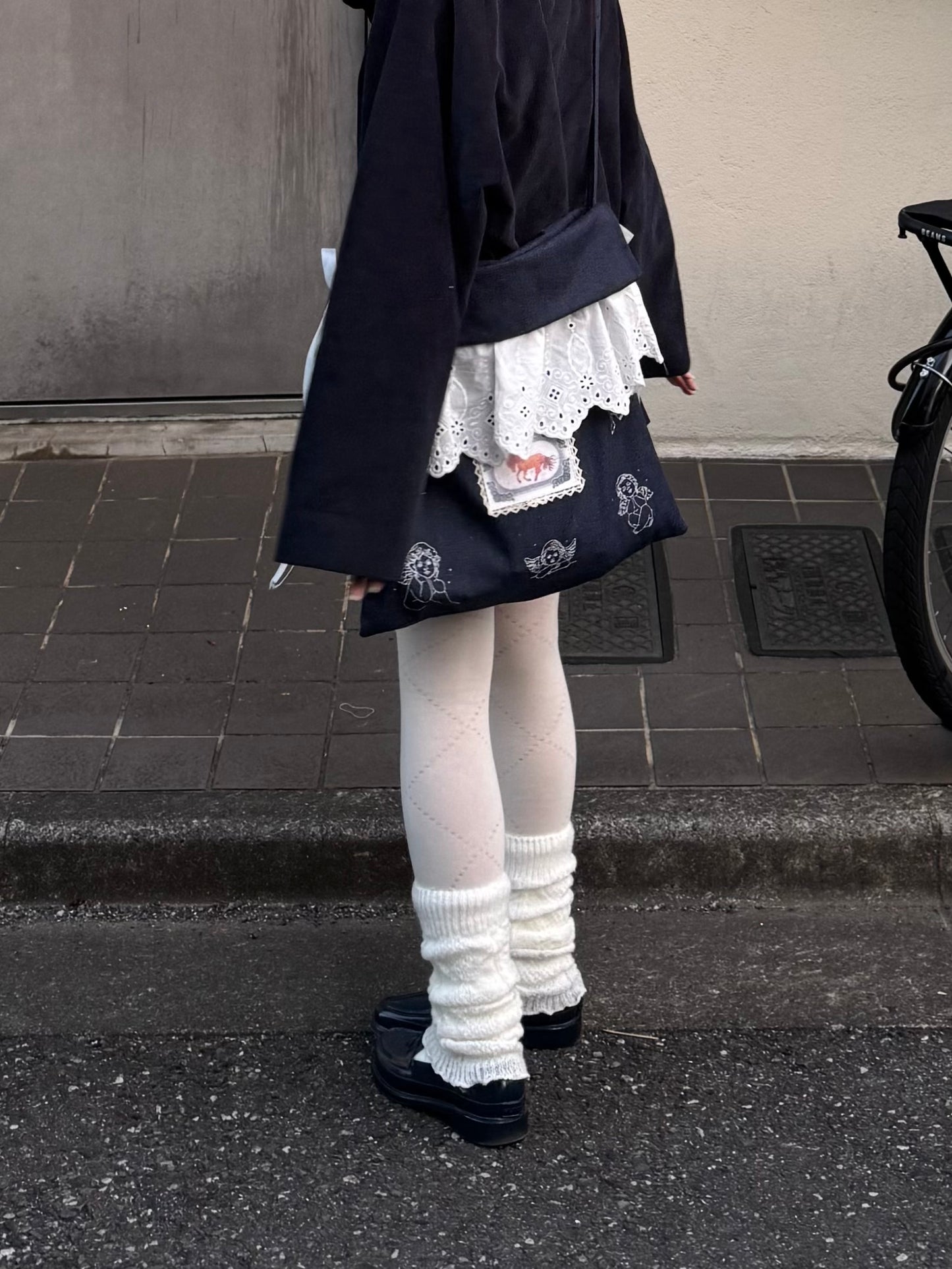 エンジェルレースデニムショルダーバッグ DPC03028