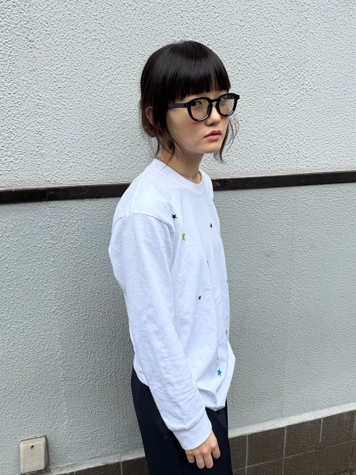 スタープリントロングTシャツ DPA43781