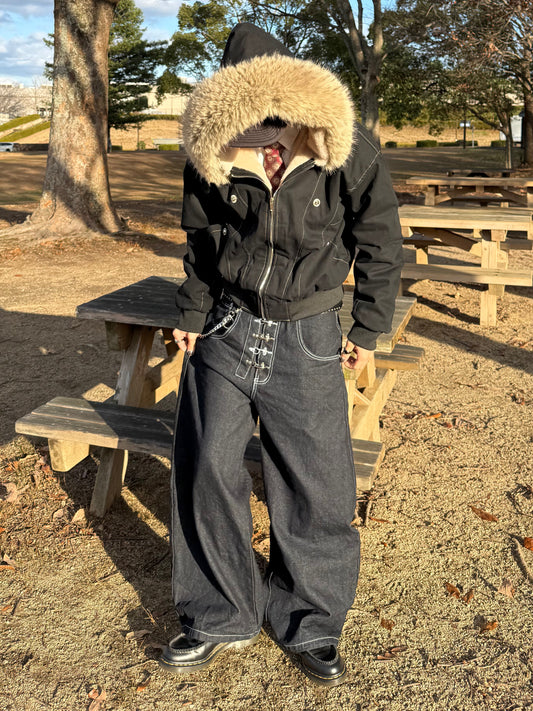 フロントデザインデニムパンツ DPB90108