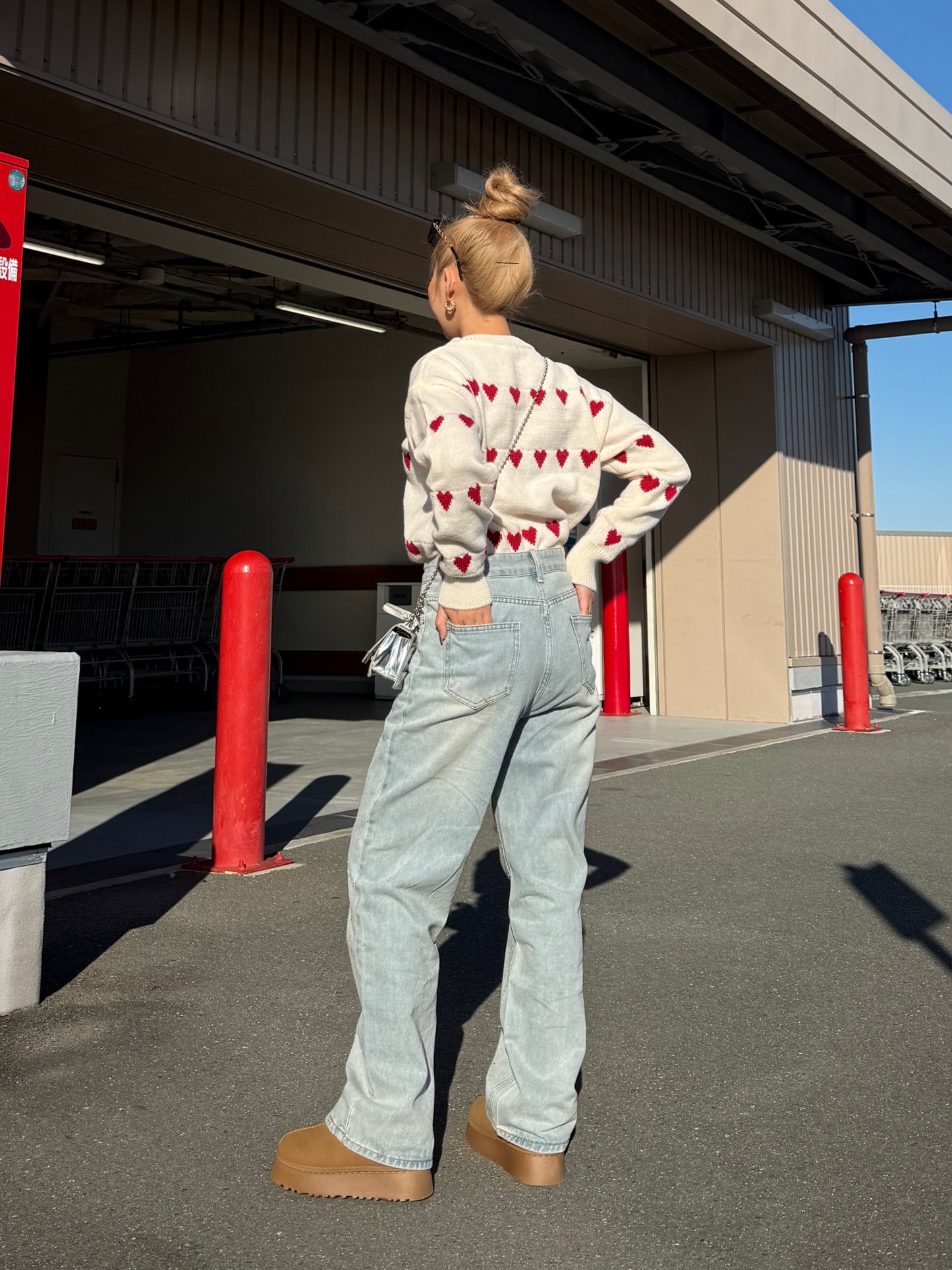 ストーンハイウエストデニムパンツ DPB73515