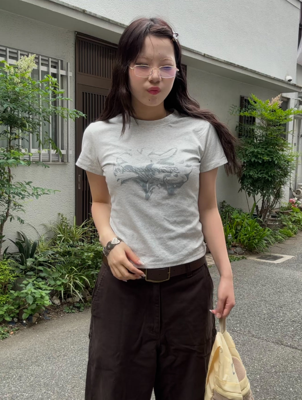 ニュアンスプリントTシャツ DPB89019