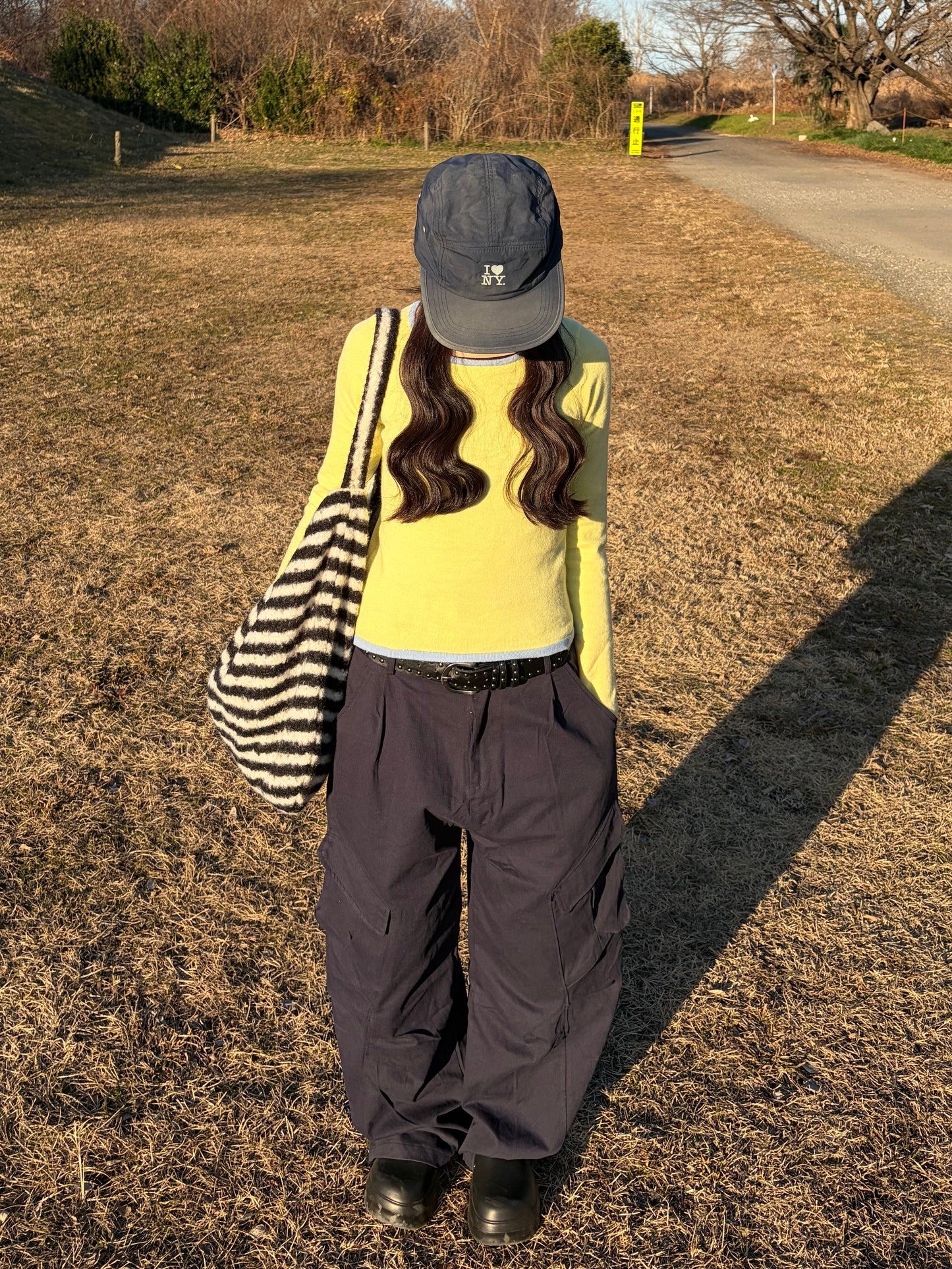 ストライプショルダーバック DPB92097