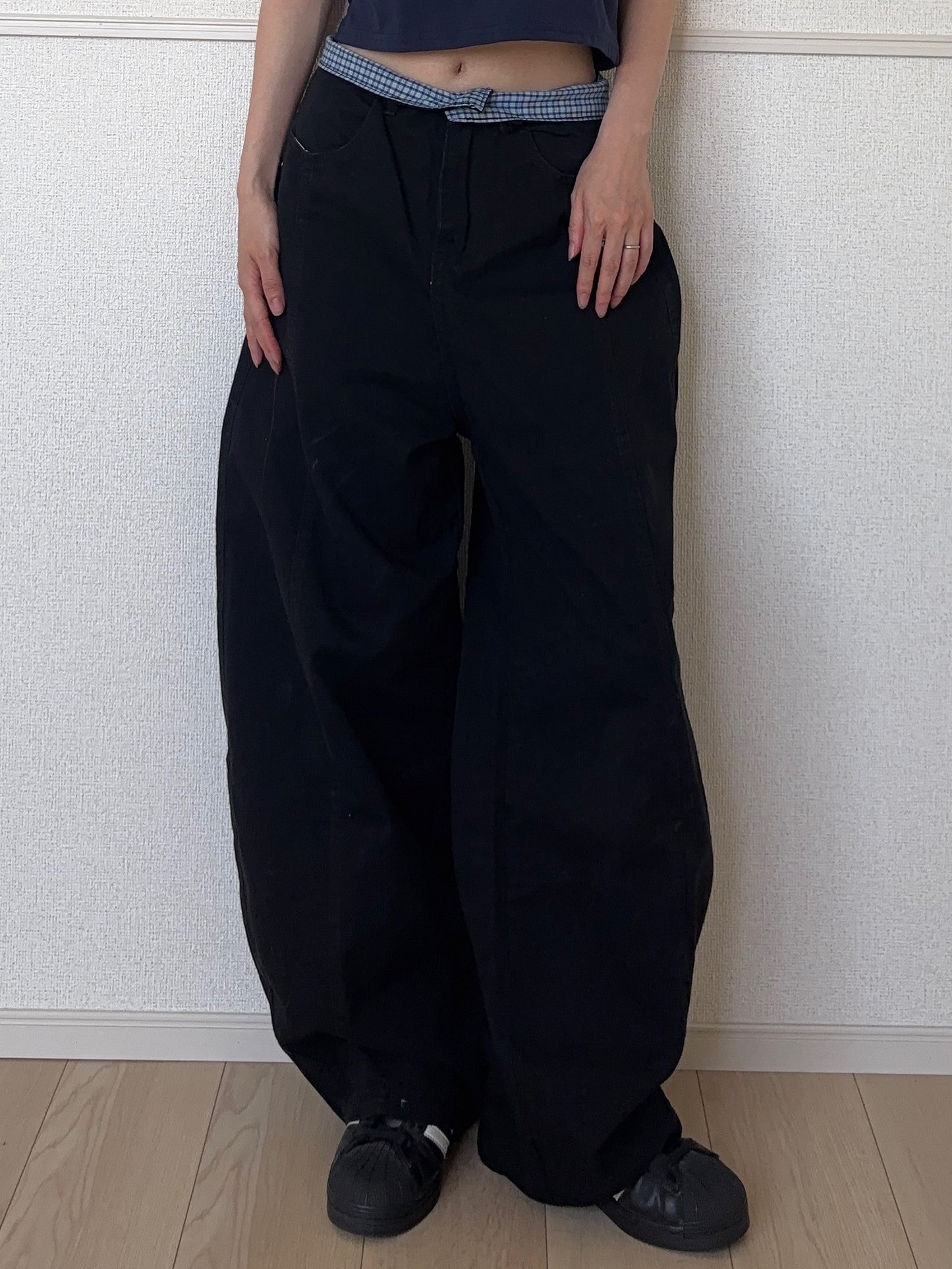 バックロゴブラックバルーンパンツ DPB88292