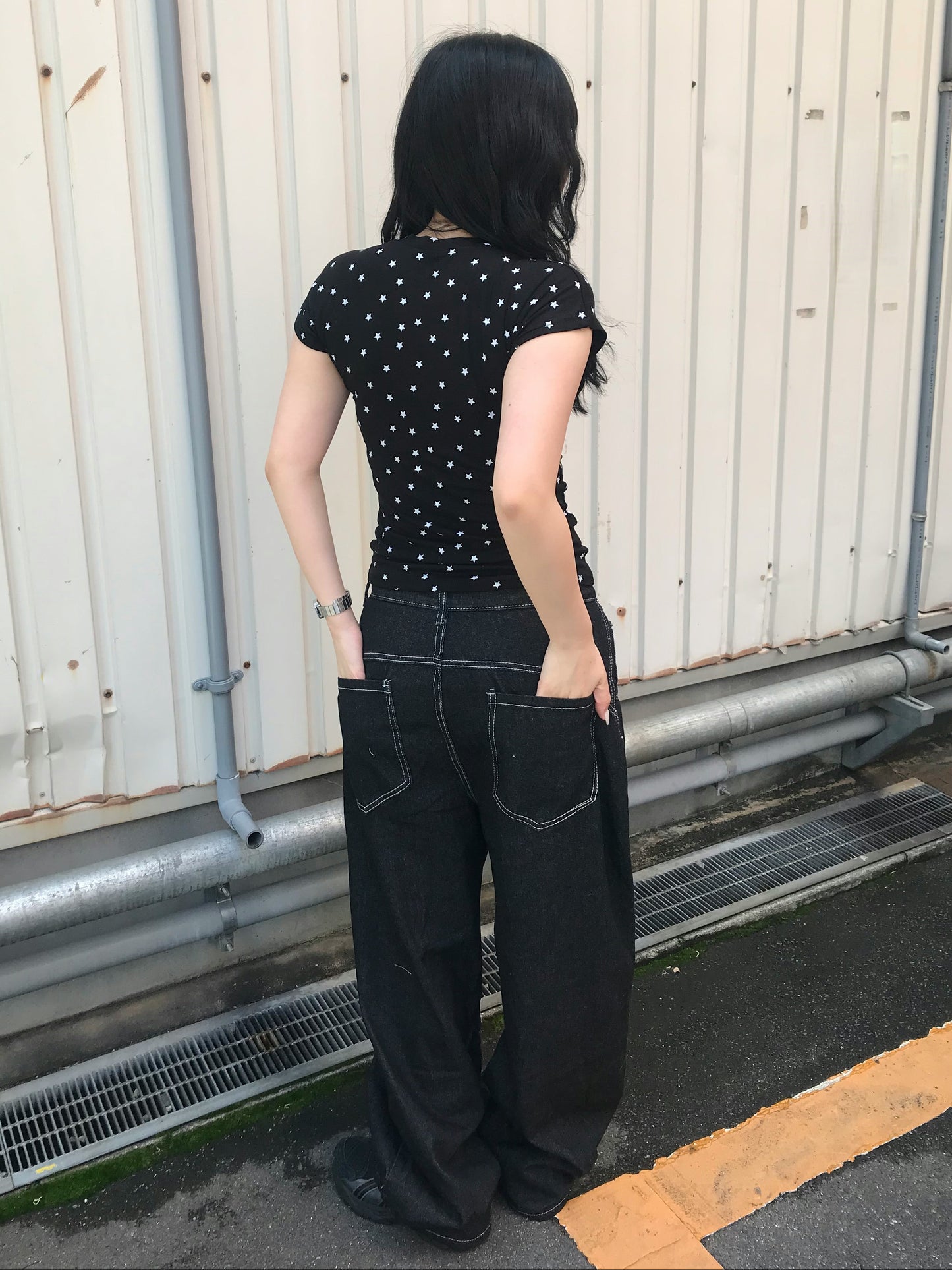 フロントデザインバギーパンツ DPB89251