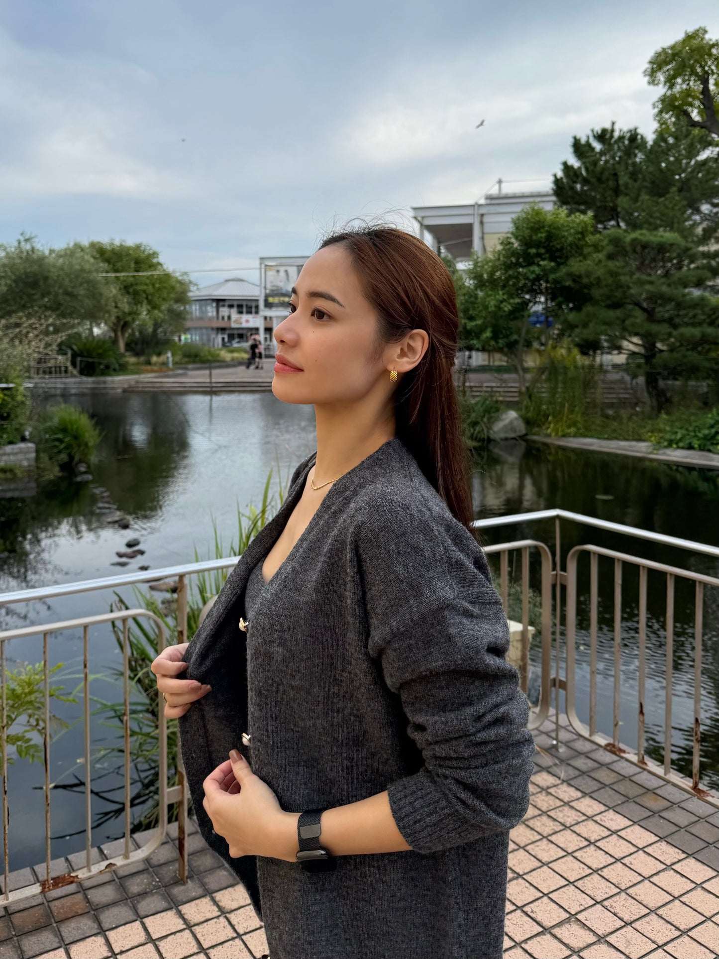 グレーセーターツーピースセット DPB47480